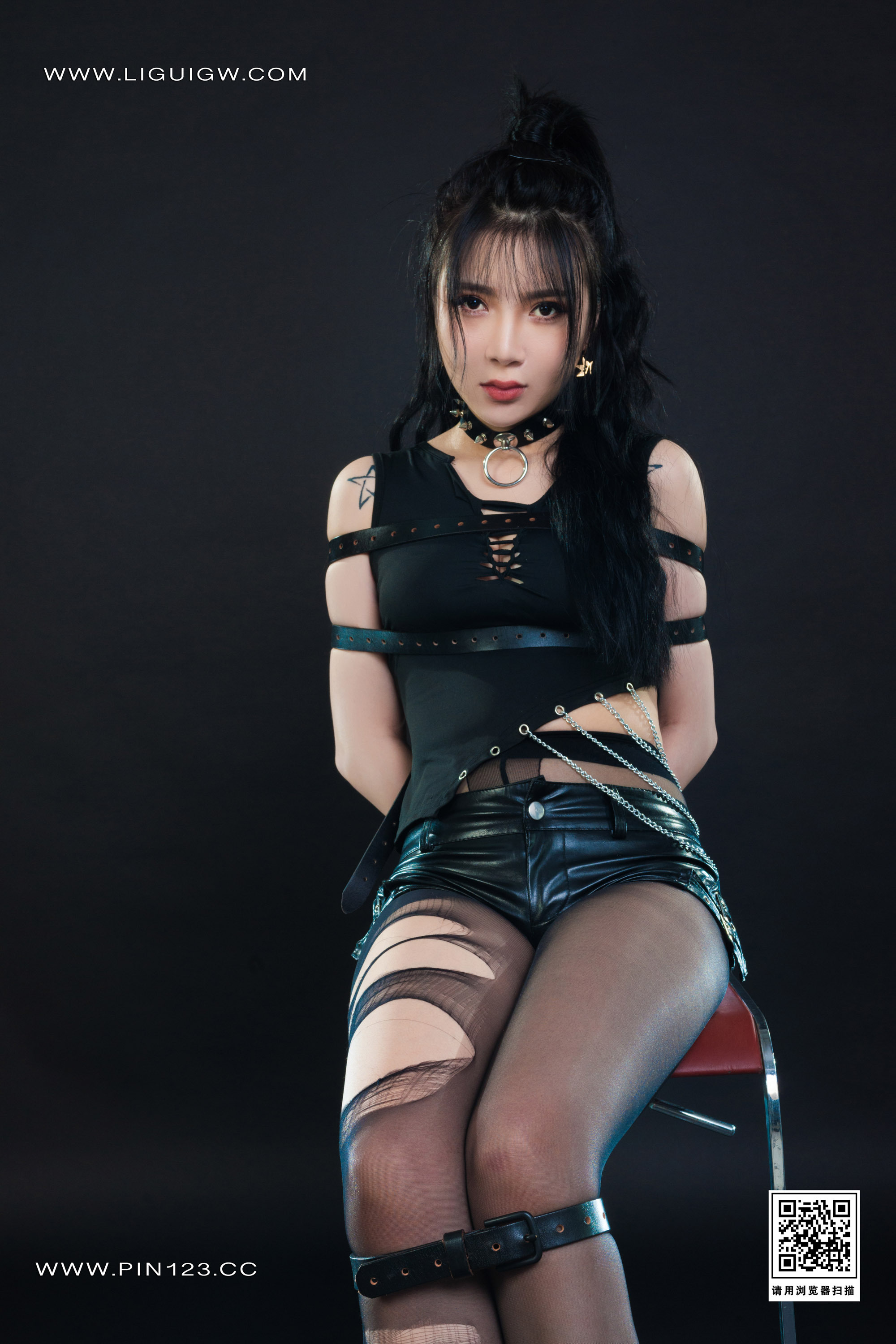 图片[26]-Ligui丽柜期2023.08.18期撕袜四马期小七-秀人网