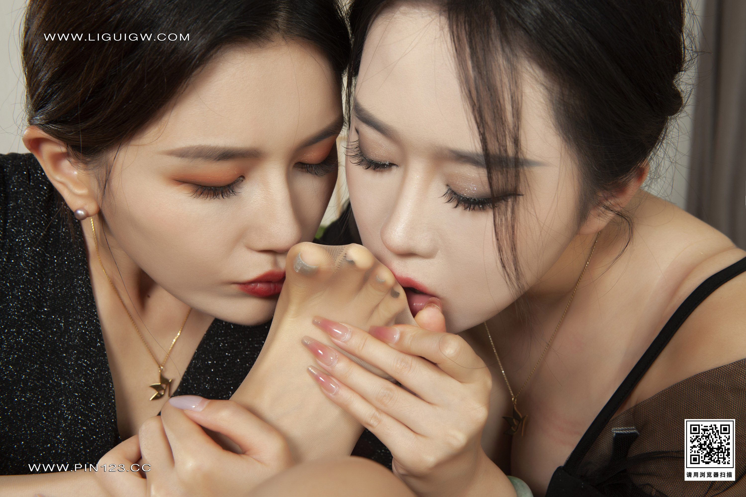 图片[40]-Ligui丽柜期2023.08.21期七夕情结期甜甜&柒柒-秀人网