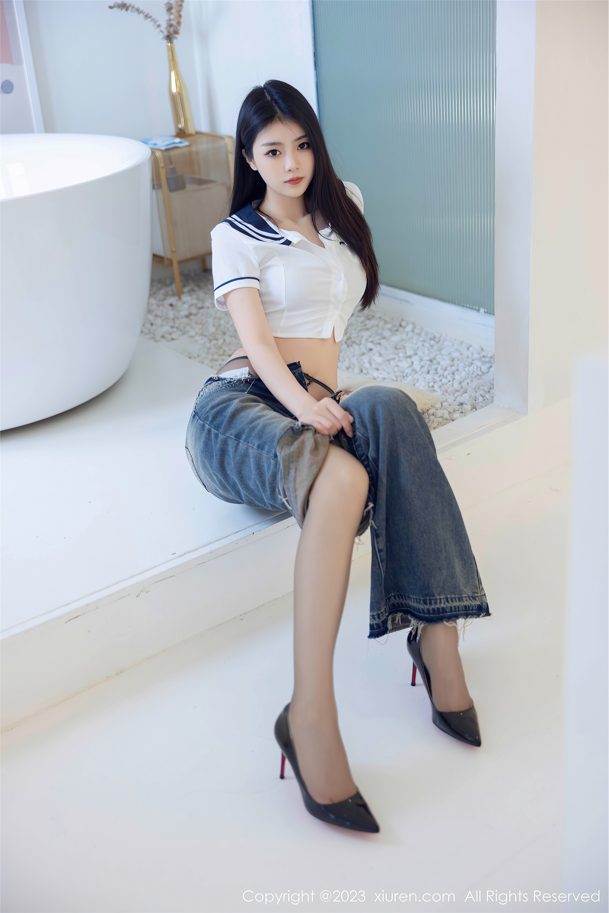 图片[13]-XiuRen秀人网第7027期可樂Vicky期牛仔裤-秀人网