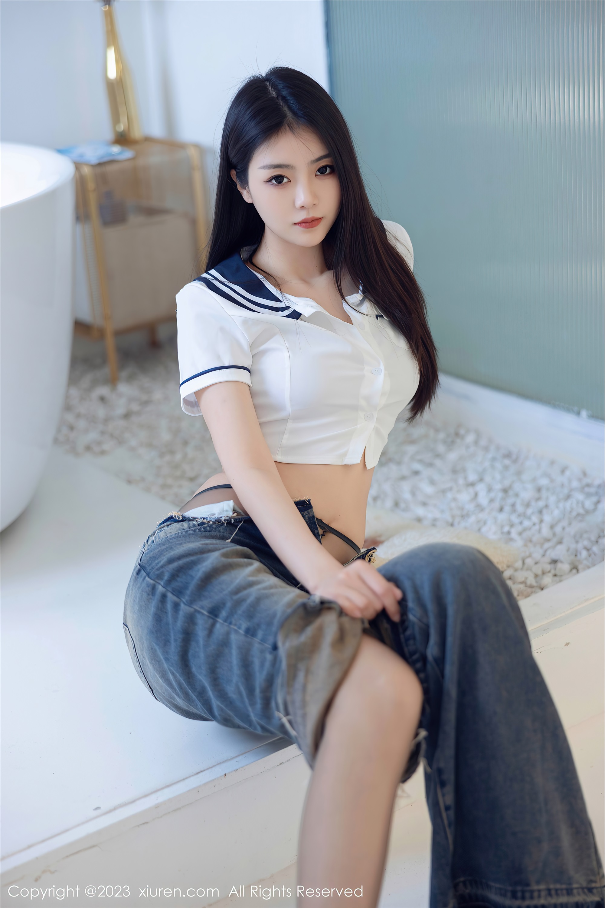 图片[14]-XiuRen秀人网第7027期可樂Vicky期牛仔裤-秀人网