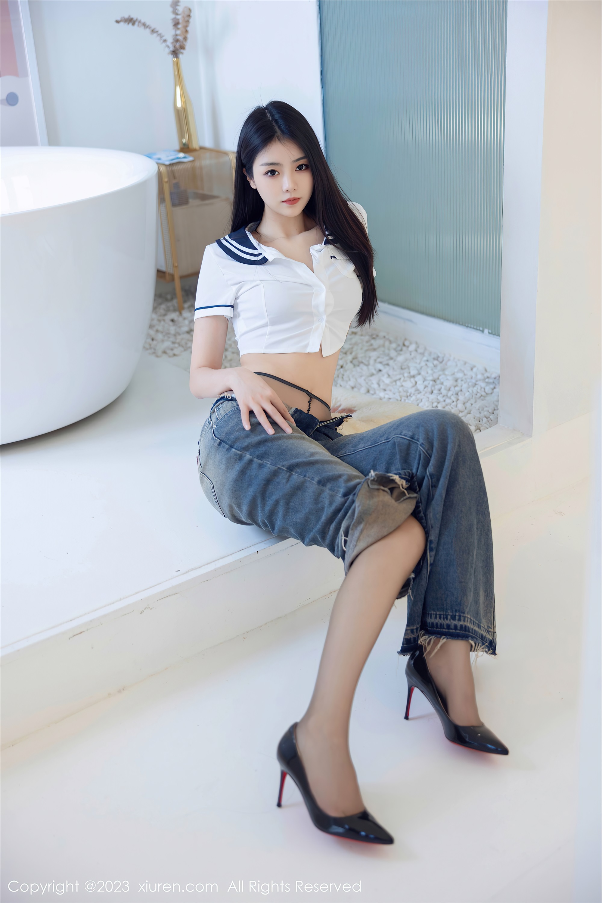 图片[15]-XiuRen秀人网第7027期可樂Vicky期牛仔裤-秀人网