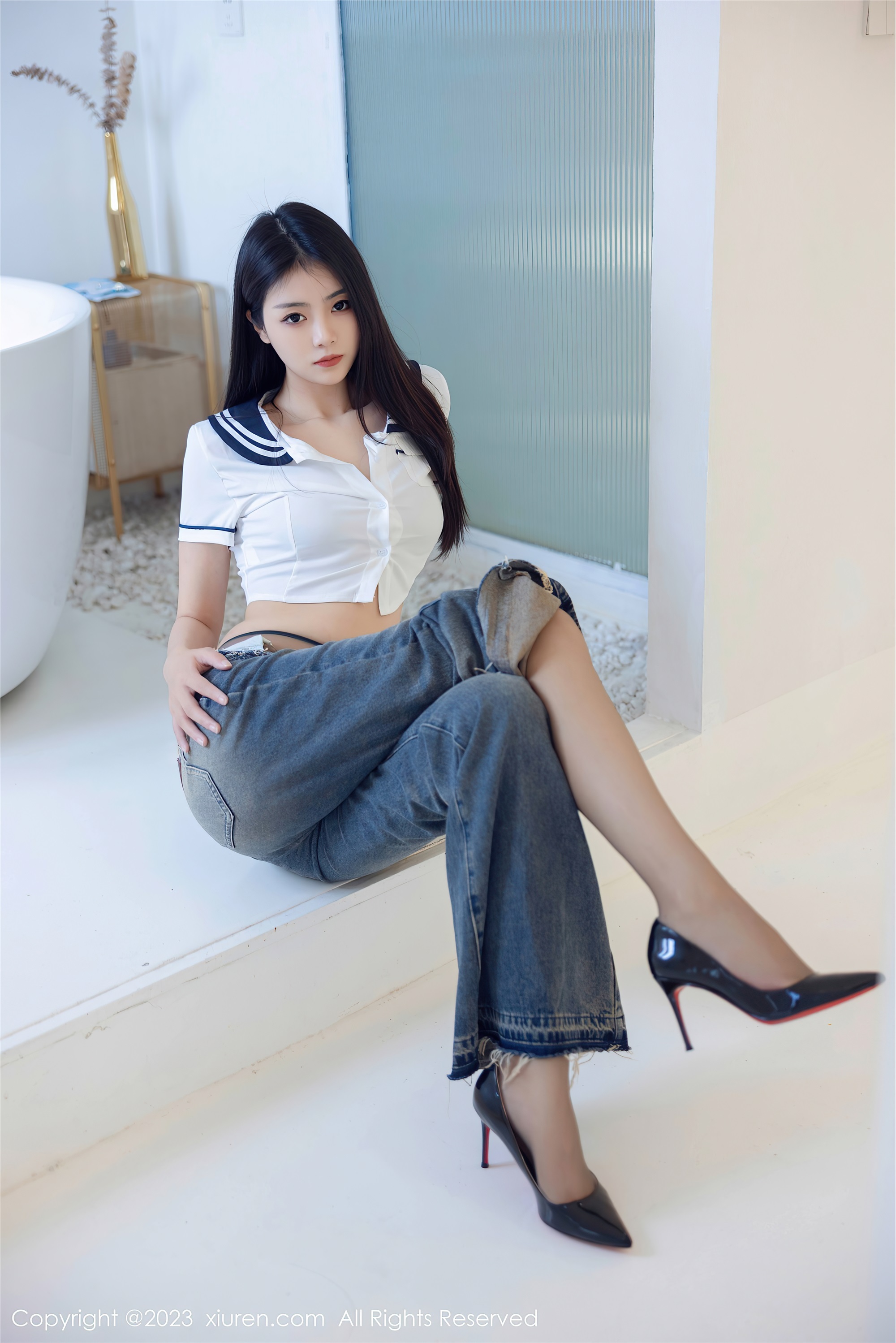 图片[16]-XiuRen秀人网第7027期可樂Vicky期牛仔裤-秀人网