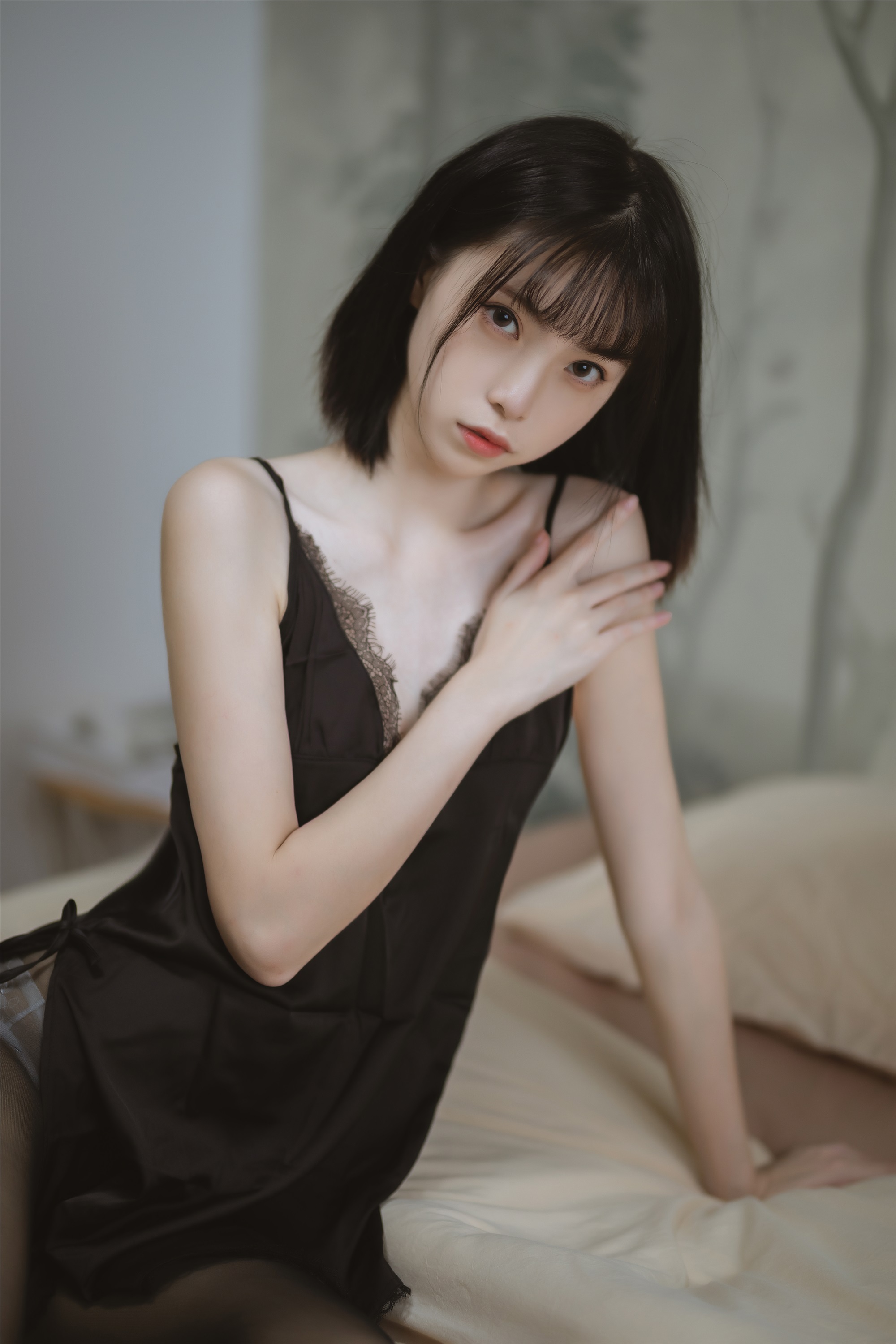 图片[12]-许岚LAN期-期N第002期黑色蕾丝睡衣-套图网