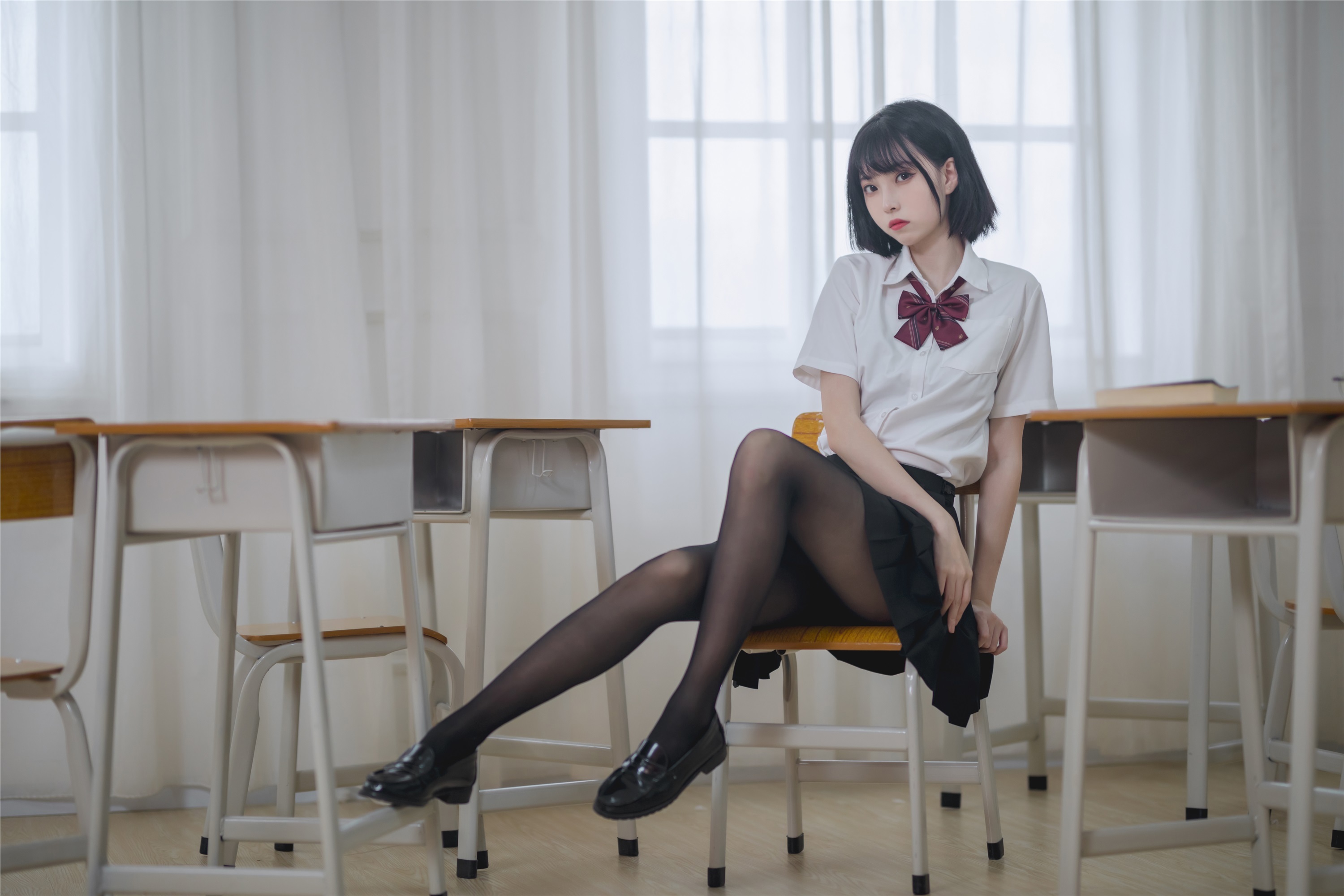 图片[25]-许岚LAN期-期N第003期教室JK黑丝-秀人网