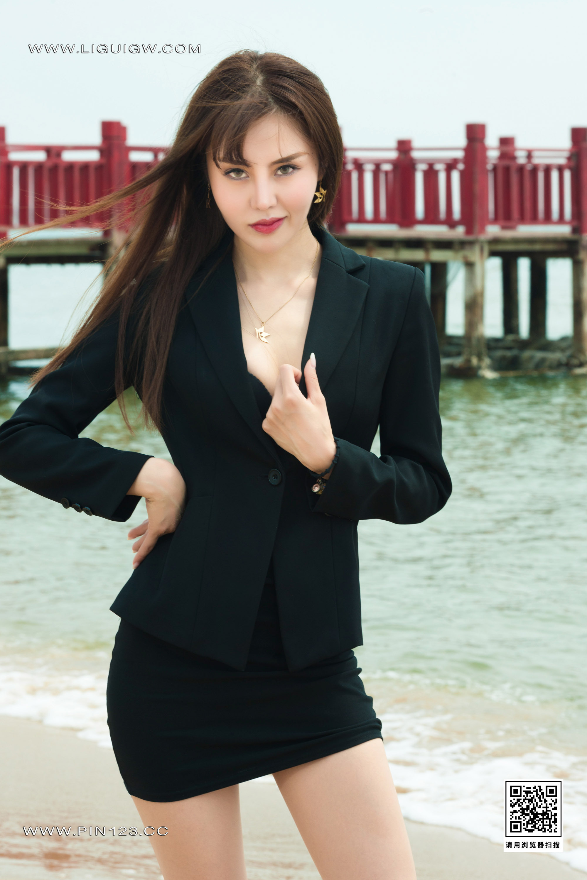 Ligui丽柜期2023.10.23期《沙滩柔情》期凉儿-套图网