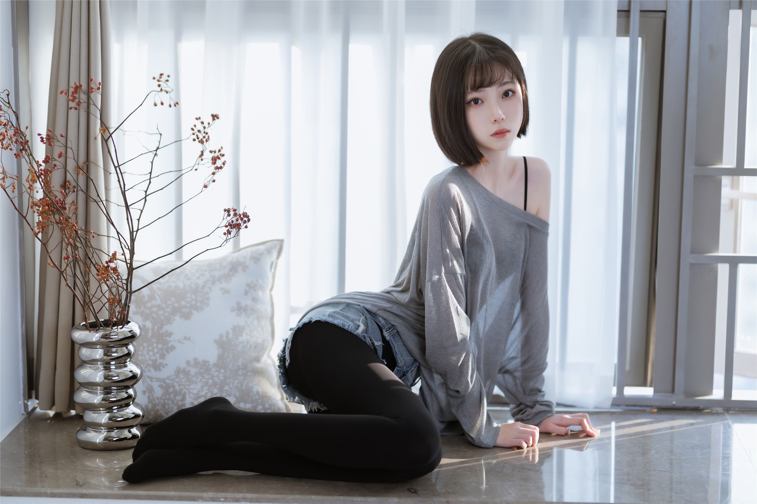 图片[5]-许岚LAN期–期N第027期半透毛衣-秀人网