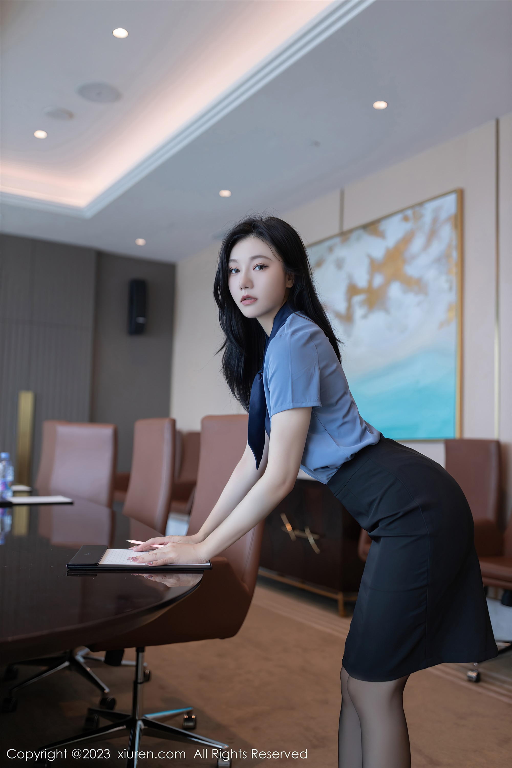 图片[2]-Xiuren秀人网期2023.09.19期N第7409期安然anran-套图网