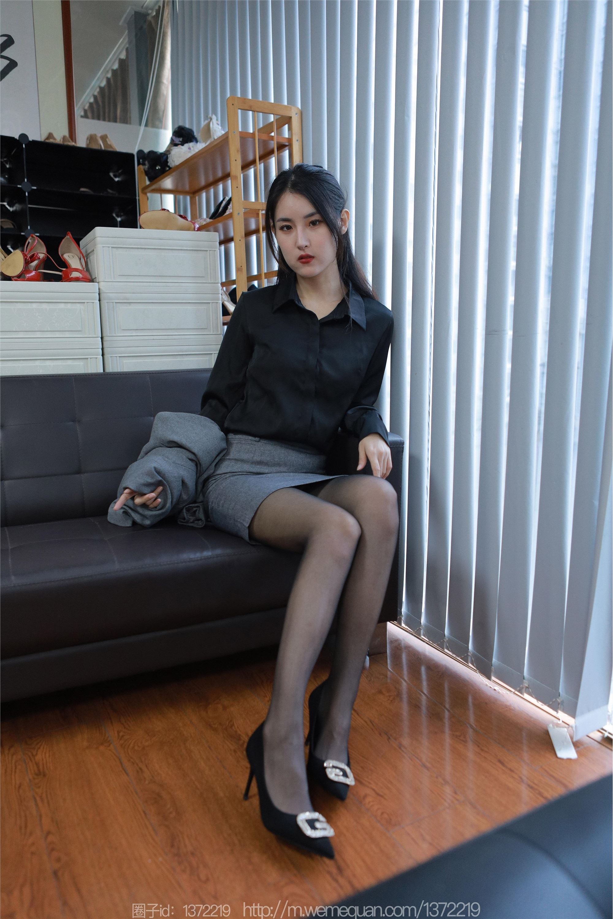 IESS异思趣向期期2023.05.12期丝享家期1449期小宝《灰裙OL》-套图网