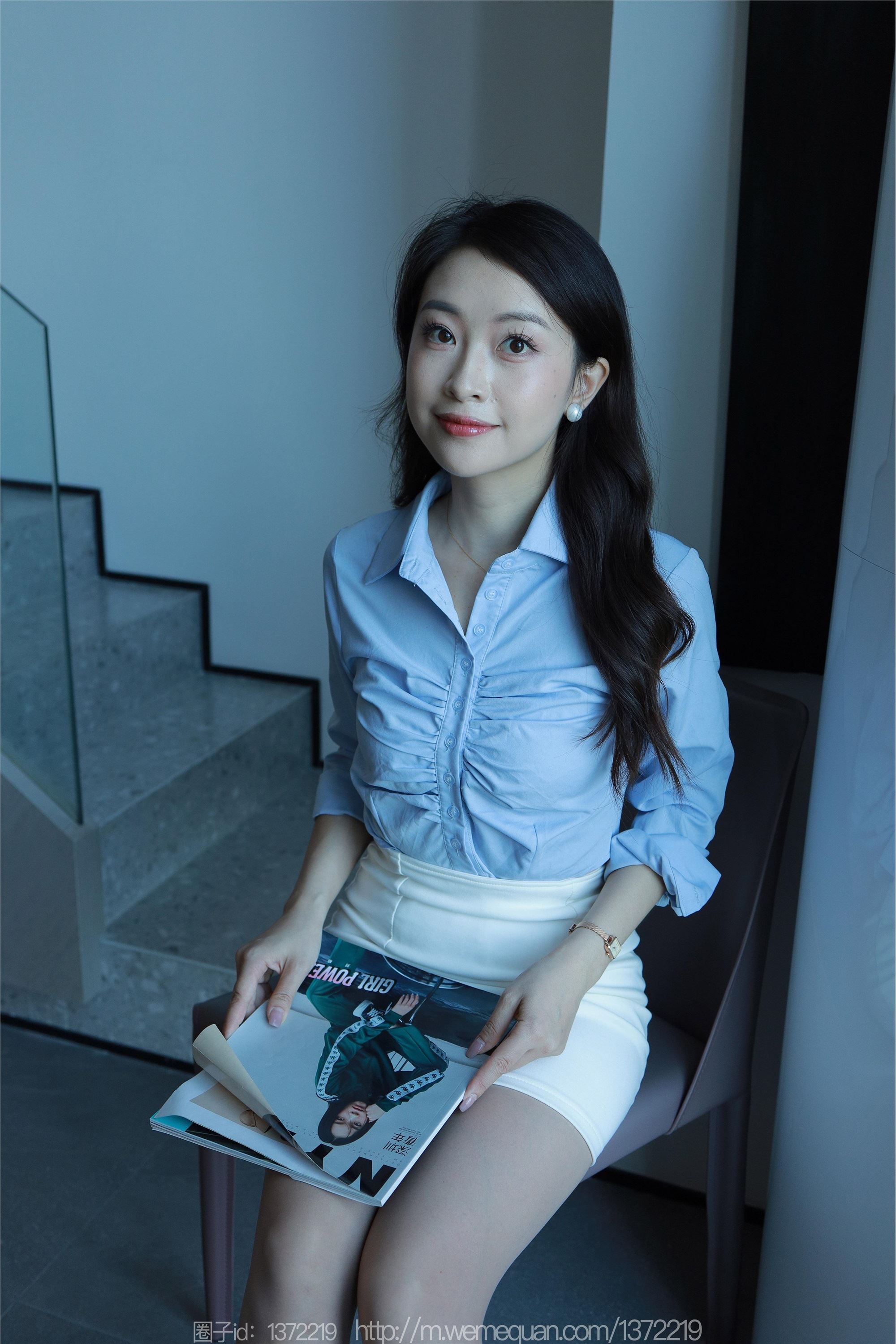 图片[9]-IESS异思趣向期期2023.08.14期丝享家期1506期小婕《蓝领佳人》-秀人网