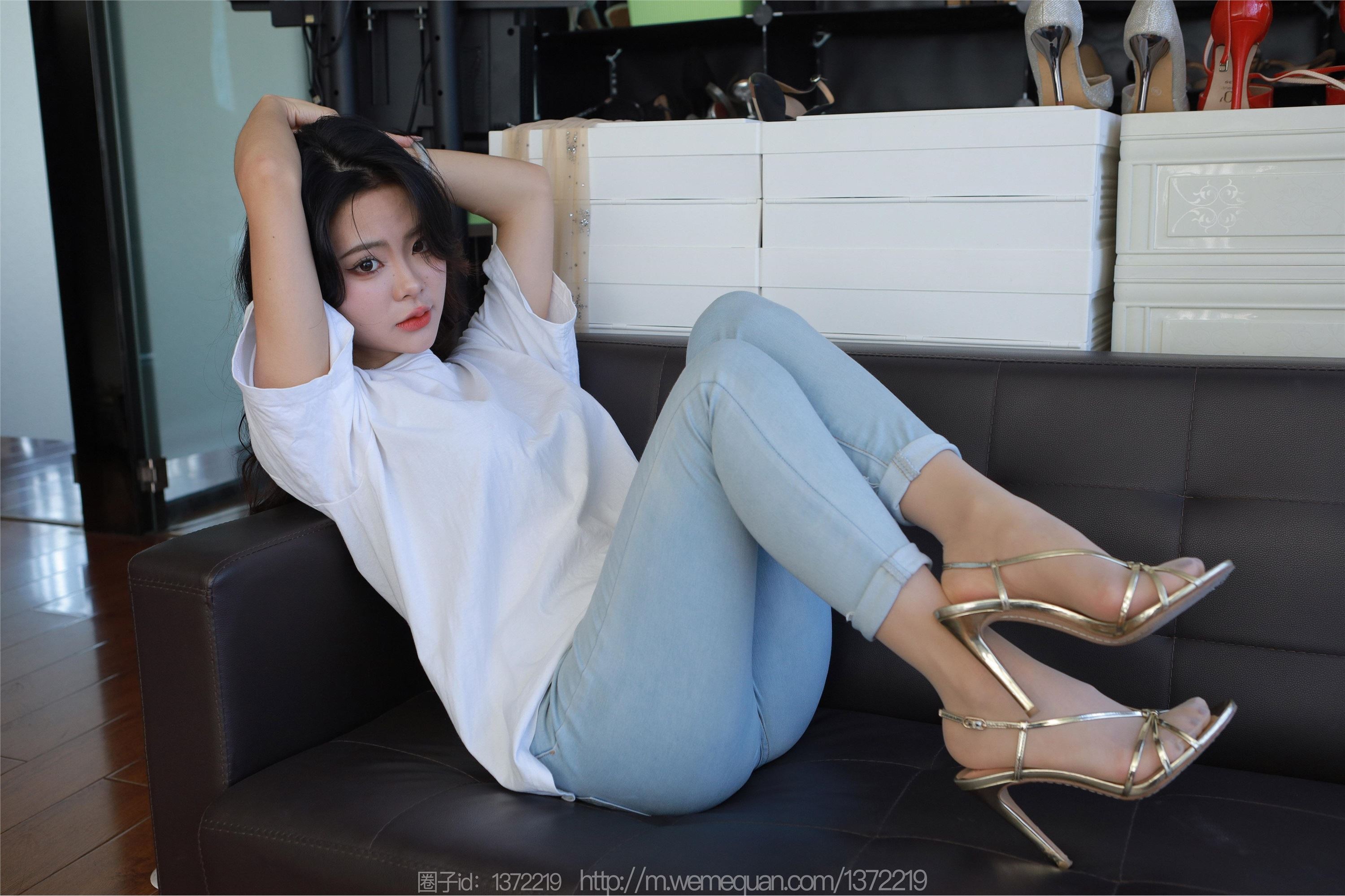 图片[6]-IESS异思趣向期期2023.09.04期丝享家期1524期兔兔《白T牛仔裤里丝》-套图网