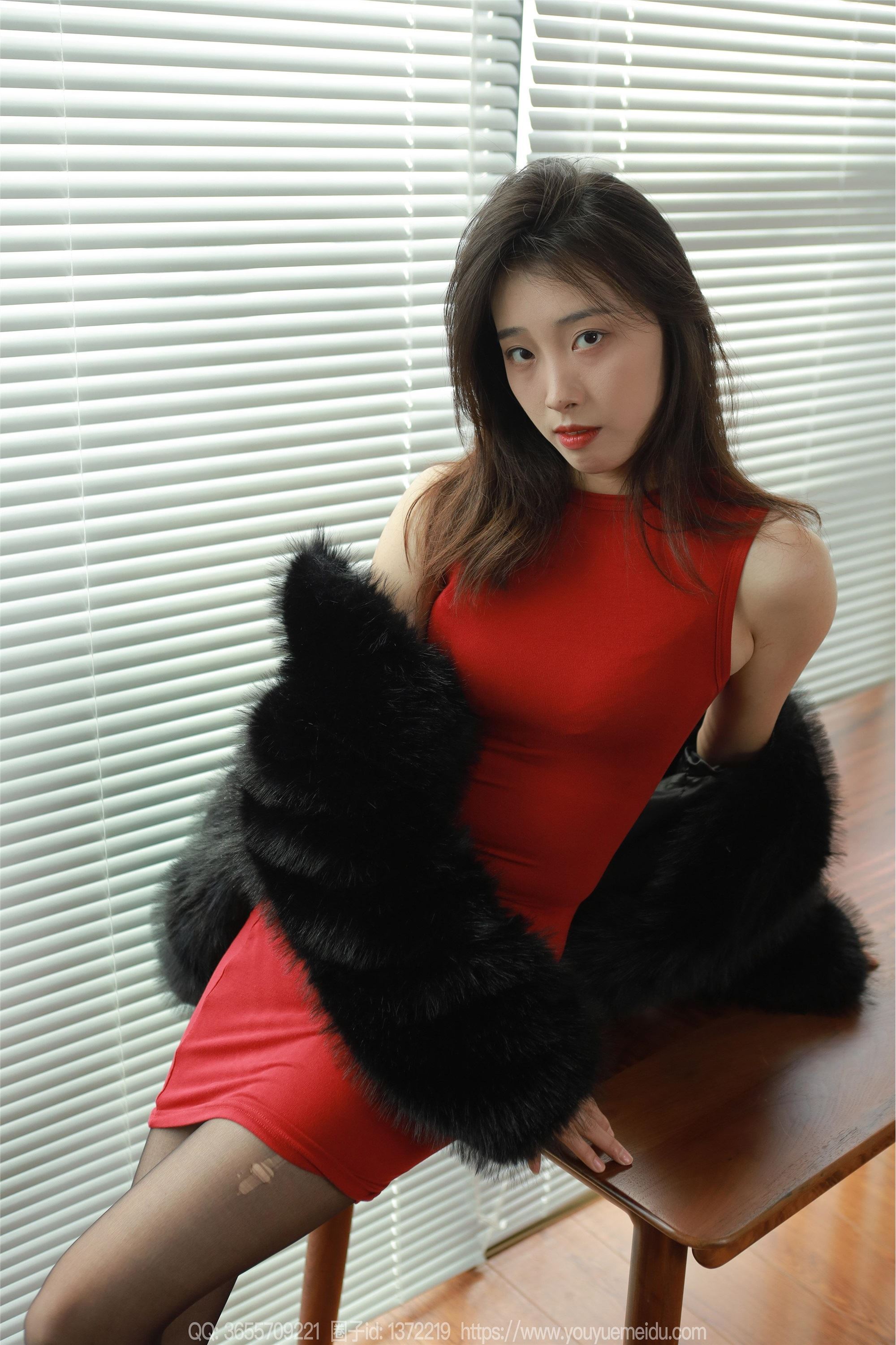 图片[3]-IESS异思趣向期期2024.01.30期丝享家期1651期小九《红色包臀裙（下）》-套图网