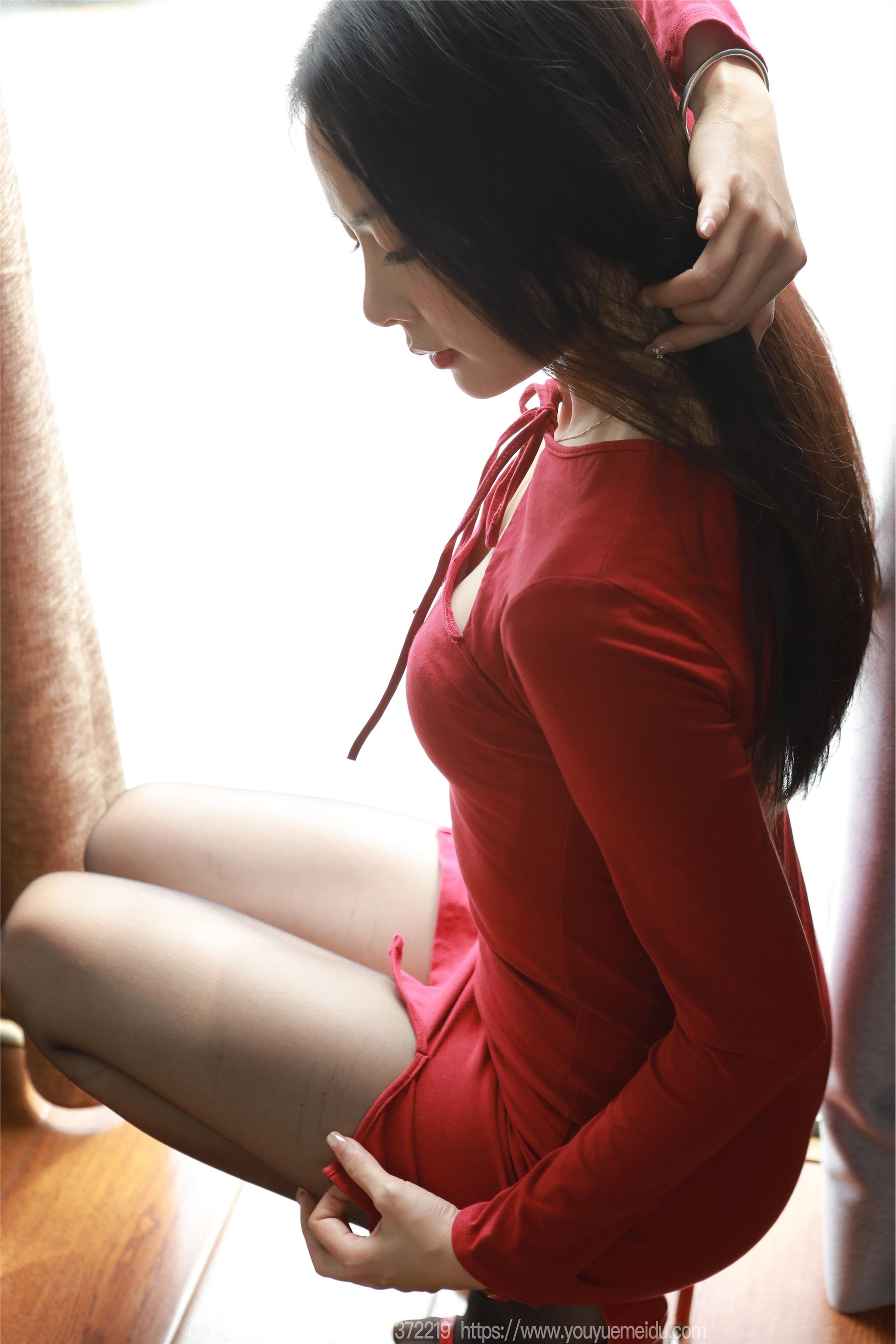 图片[5]-IESS异思趣向期期2024.03.22期丝享家期1696期小金《红裙佳人》-套图网