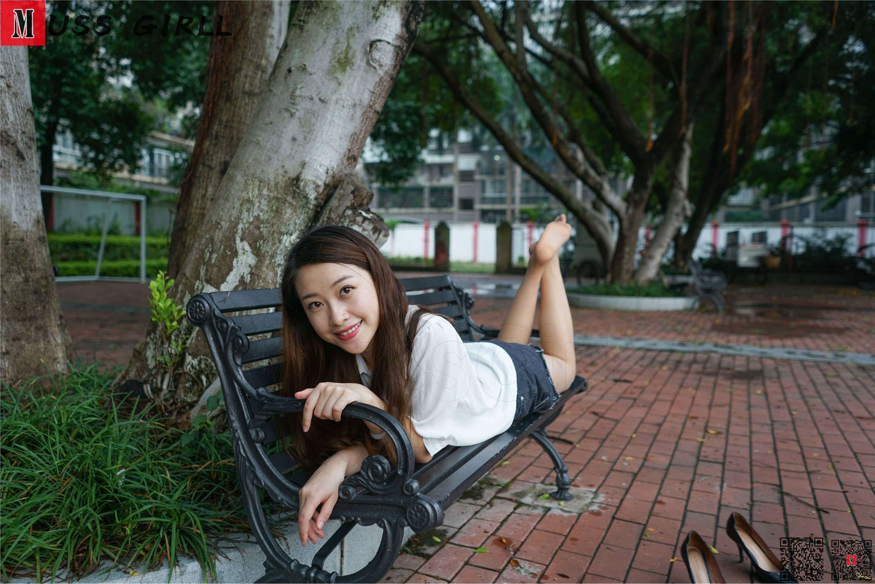 图片[4]-MussGirl慕丝女郎期期N第134期公园长椅肉丝-套图网