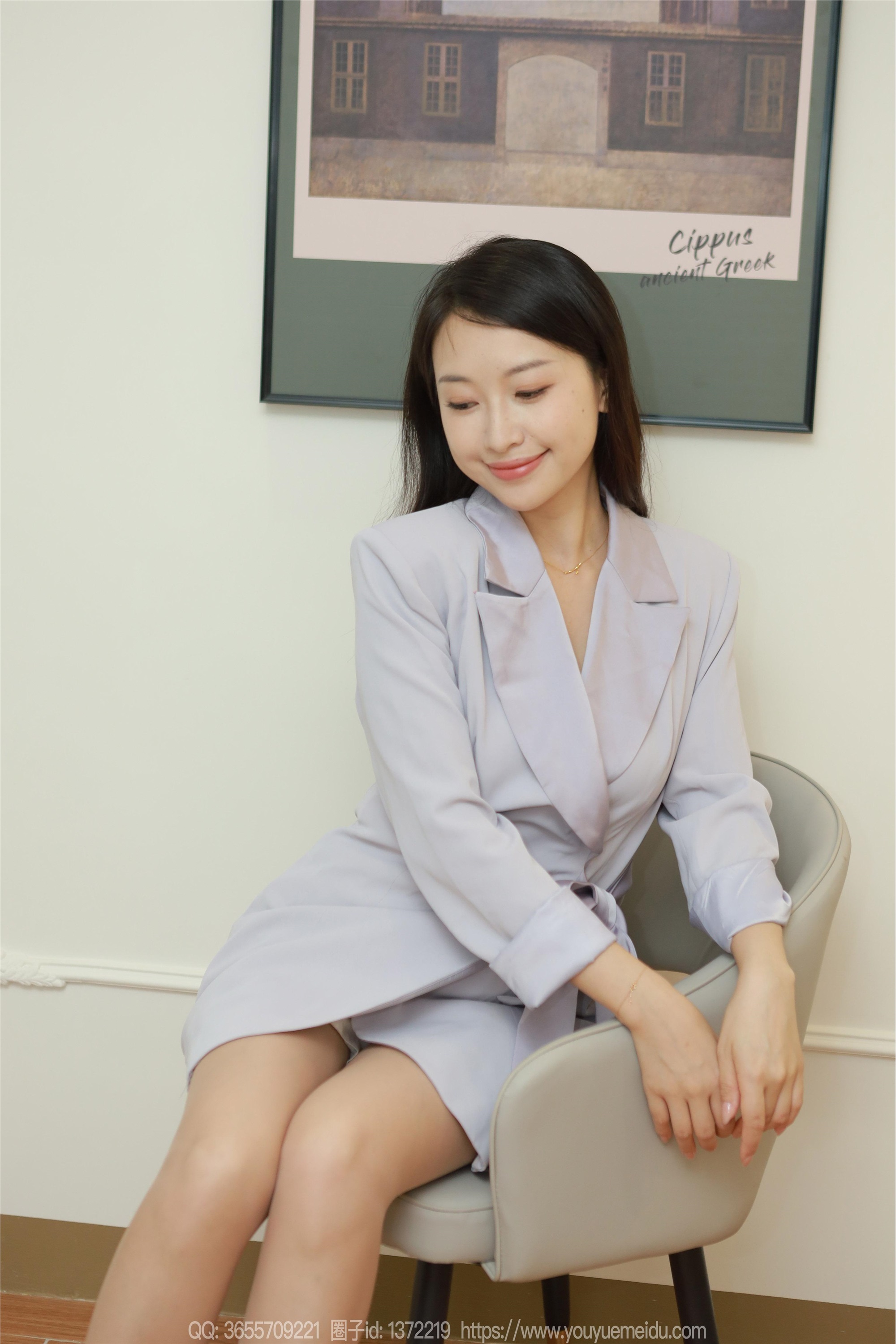 图片[3]-IESS异思趣向期期2024.09.20期丝享家期1851期小婕《紫色西装》-秀人网