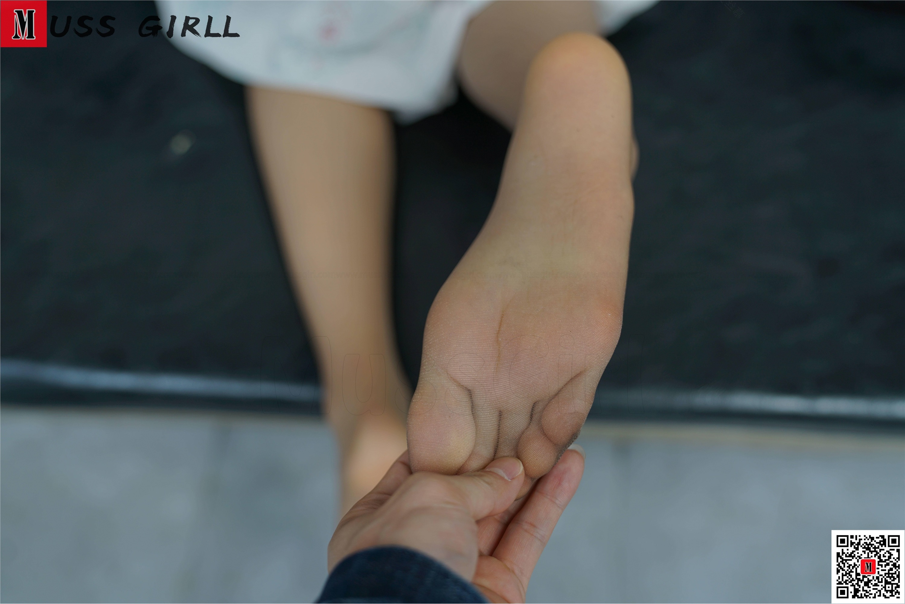 图片[6]-MussGirl慕丝女郎期期N第196期白色连衣裙肉丝-秀人网