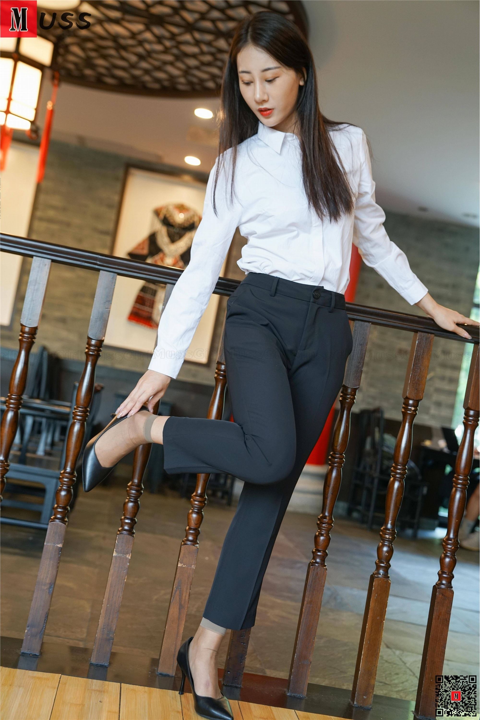 图片[3]-MussGirl慕丝女郎期期N第206期制服短丝高跟白领-秀人网