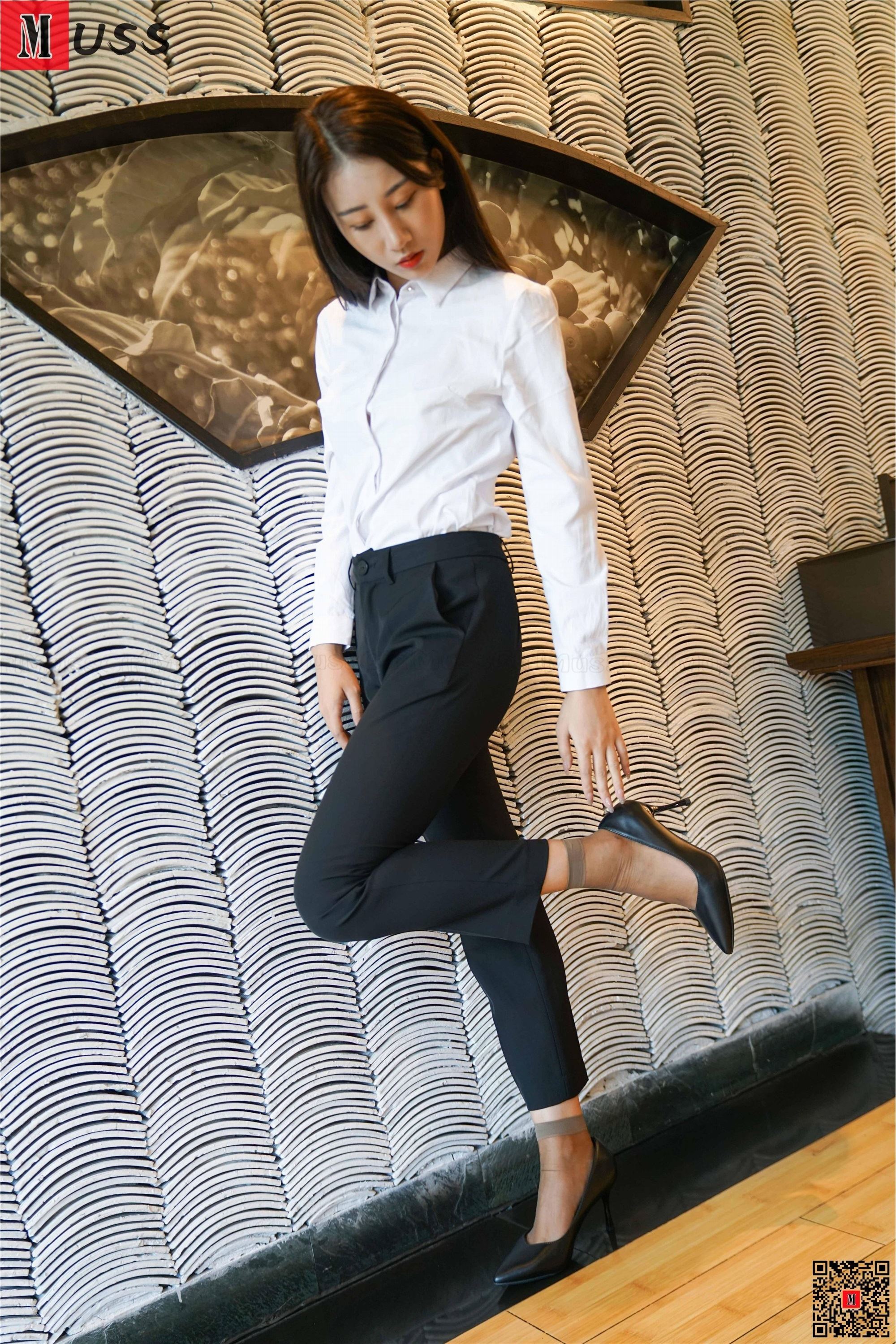 图片[8]-MussGirl慕丝女郎期期N第206期制服短丝高跟白领-秀人网