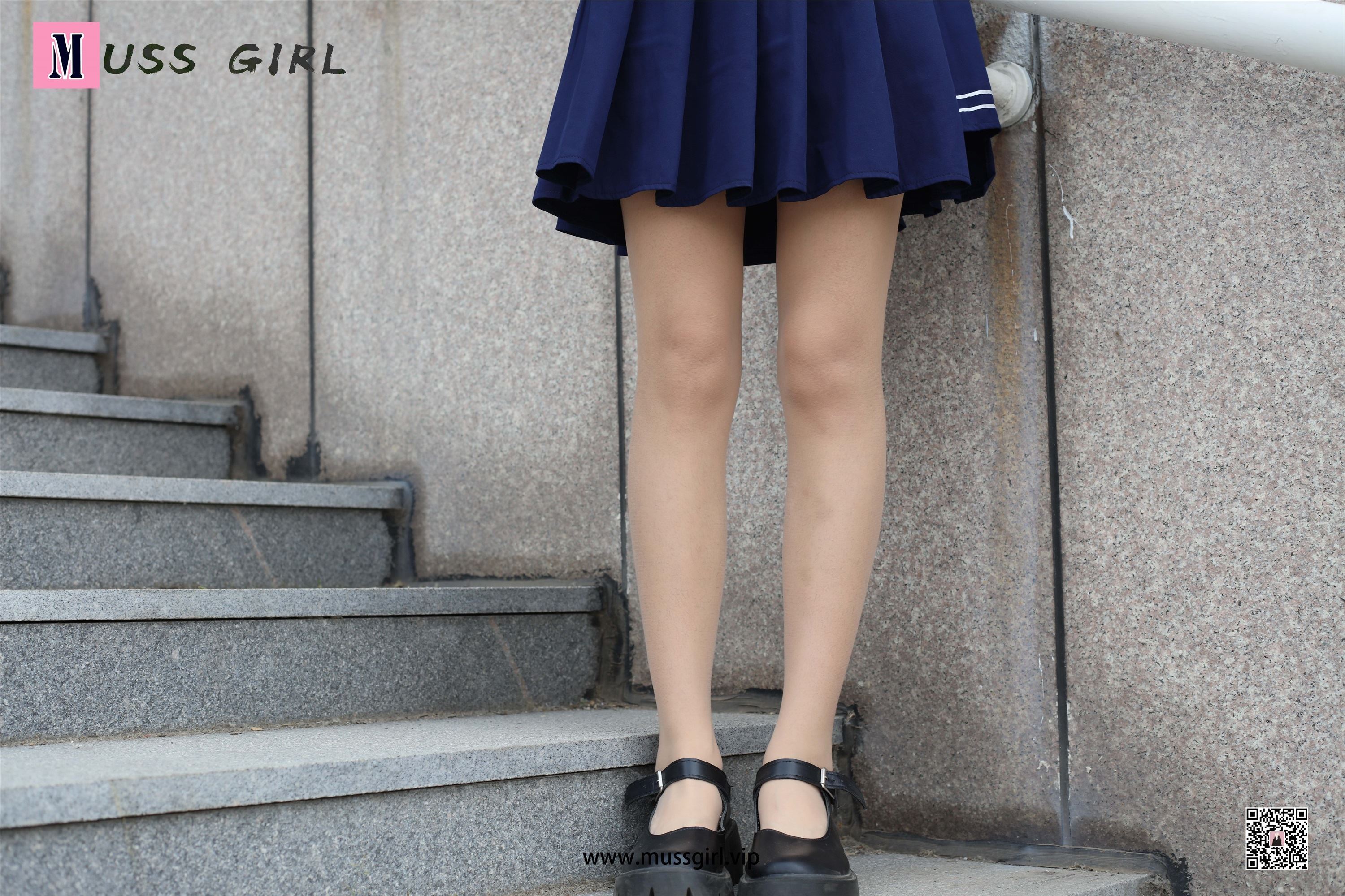 图片[3]-MussGirl慕丝女郎期期N第214期楼梯JK制服肉丝-秀人网