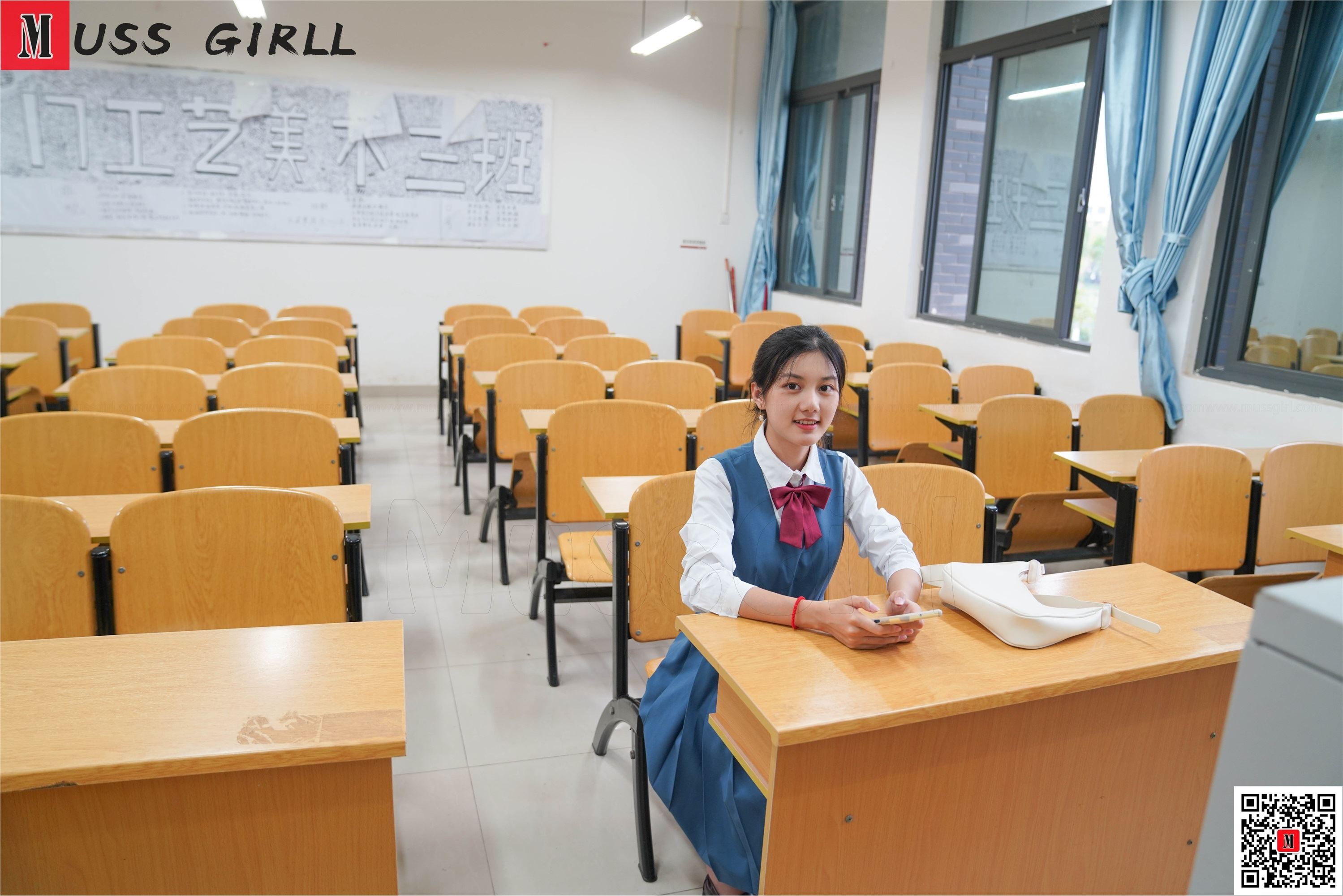 图片[8]-MussGirl慕丝女郎期期N第259-教室学生装肉丝-套图网