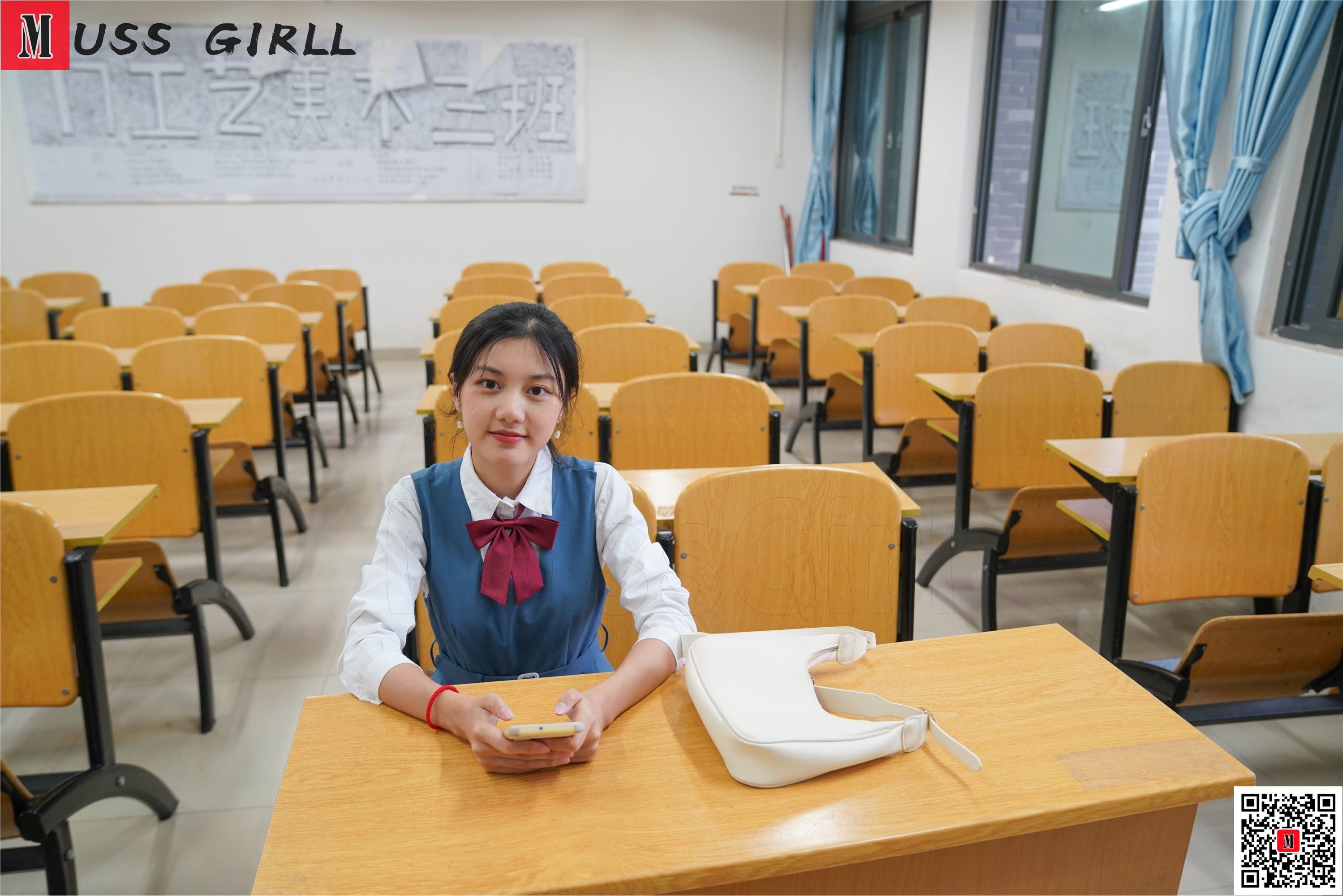 图片[9]-MussGirl慕丝女郎期期N第259-教室学生装肉丝-套图网