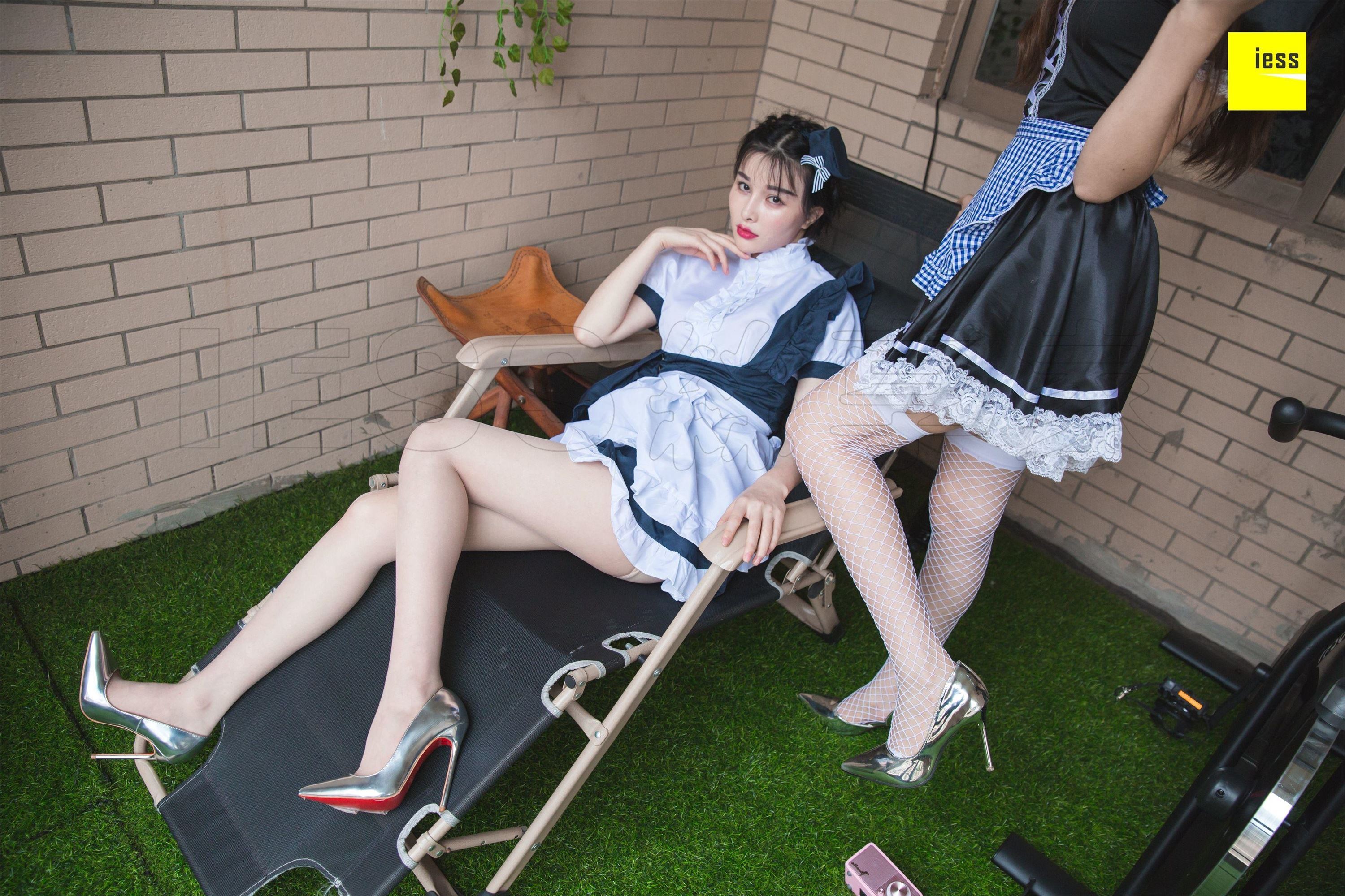 图片[9]-IESS异思趣向期2018.11.14《魔鬼周三》特刊42期：九妹、梦梦期双生女仆Ⅱ-秀人网