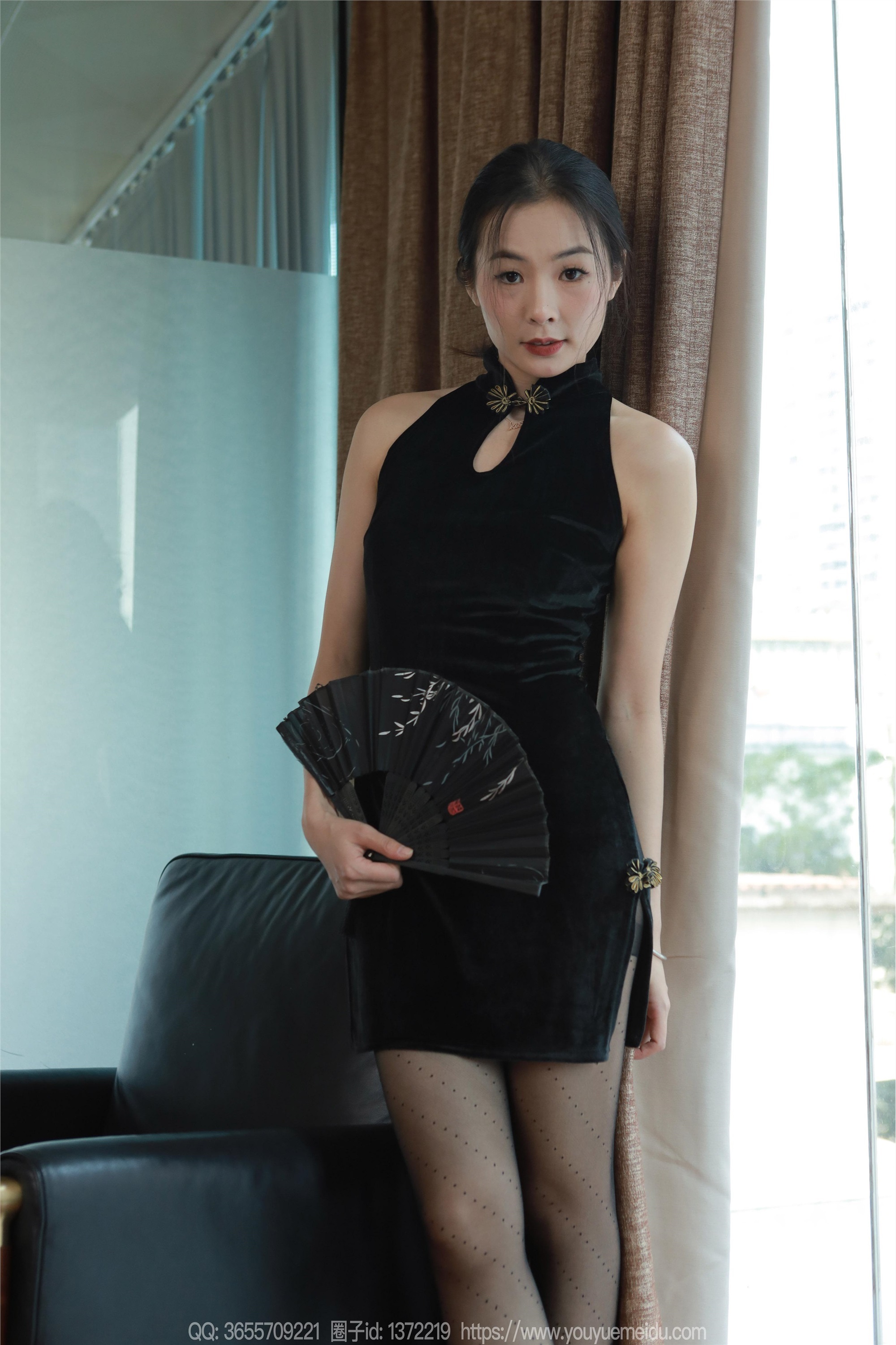 图片[5]-IESS异思趣向期期2024.12.17期丝享家期1926期小金《黑色旗袍》-秀人网