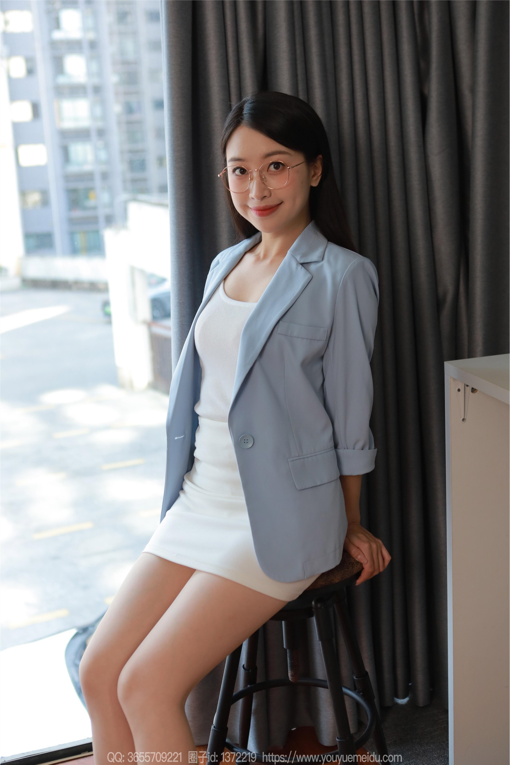 图片[7]-IESS异思趣向期期2024.12.20期丝享家期1929期小婕《蓝色制服（上）》-秀人网