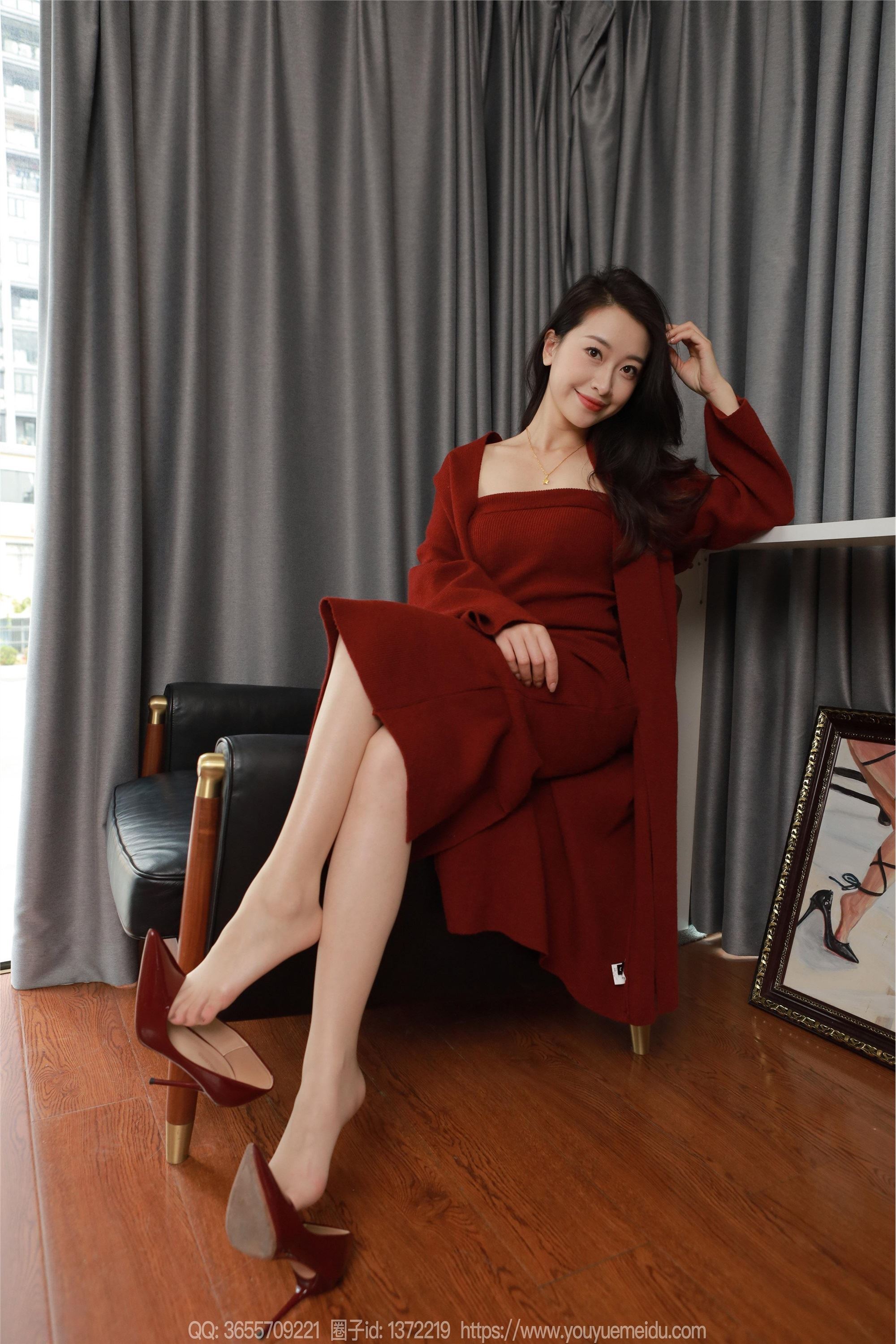 图片[7]-IESS异思趣向期期2025.01.27期丝享家期1961期小婕《红色针织裙（上）》-秀人网