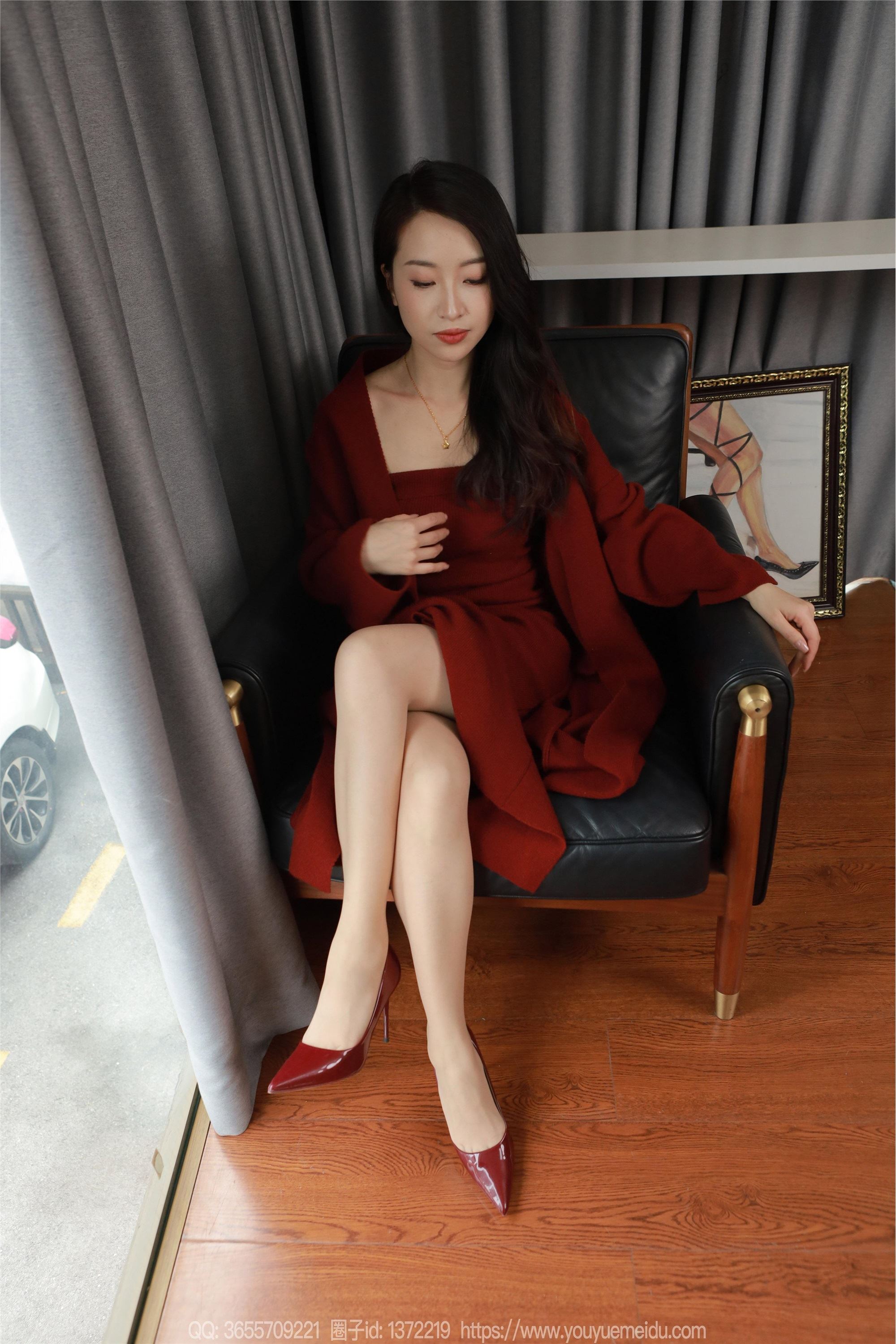 图片[7]-IESS异思趣向期期2025.01.31期丝享家期1965期小婕《红色针织裙（下）》-秀人网