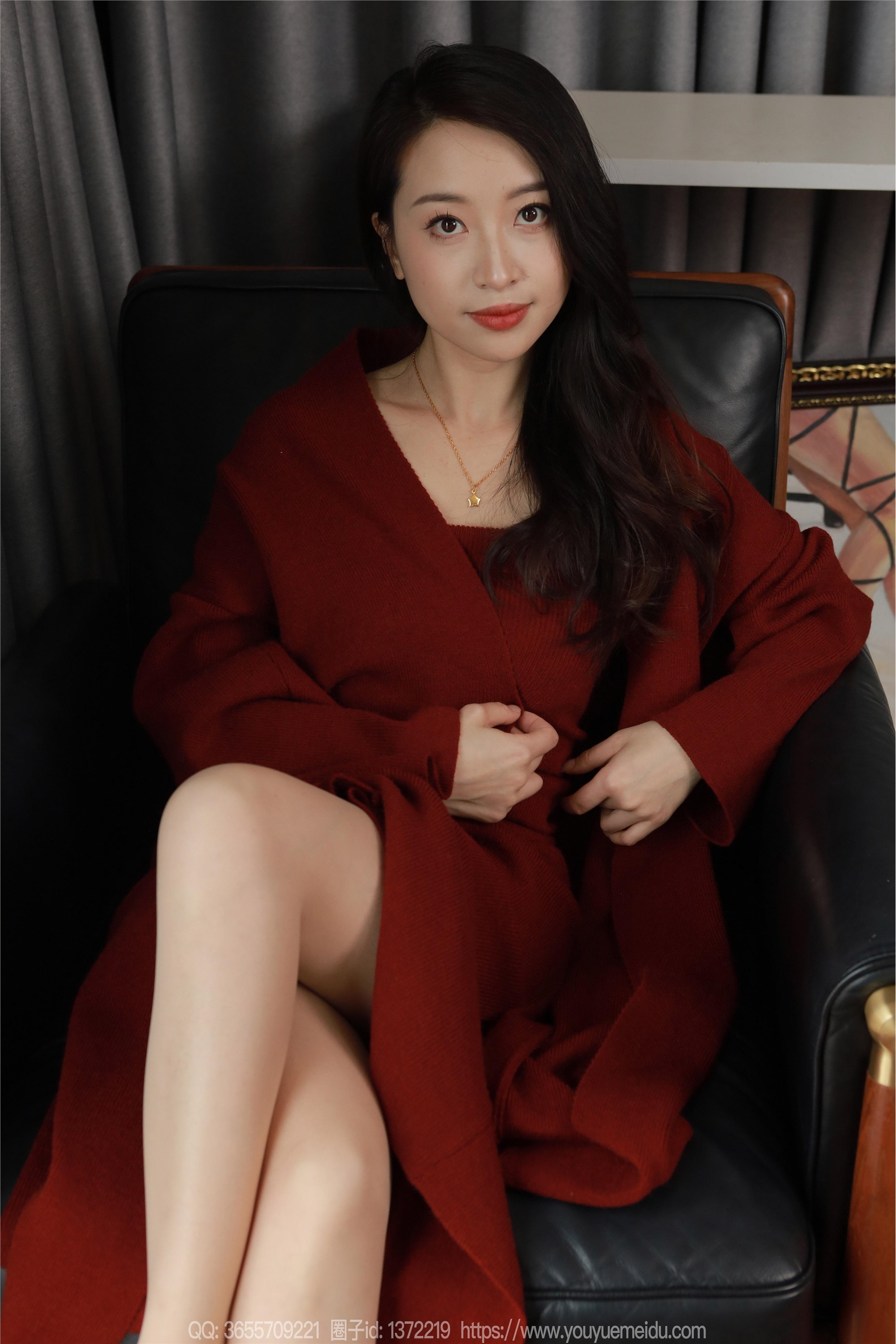 图片[8]-IESS异思趣向期期2025.01.31期丝享家期1965期小婕《红色针织裙（下）》-秀人网