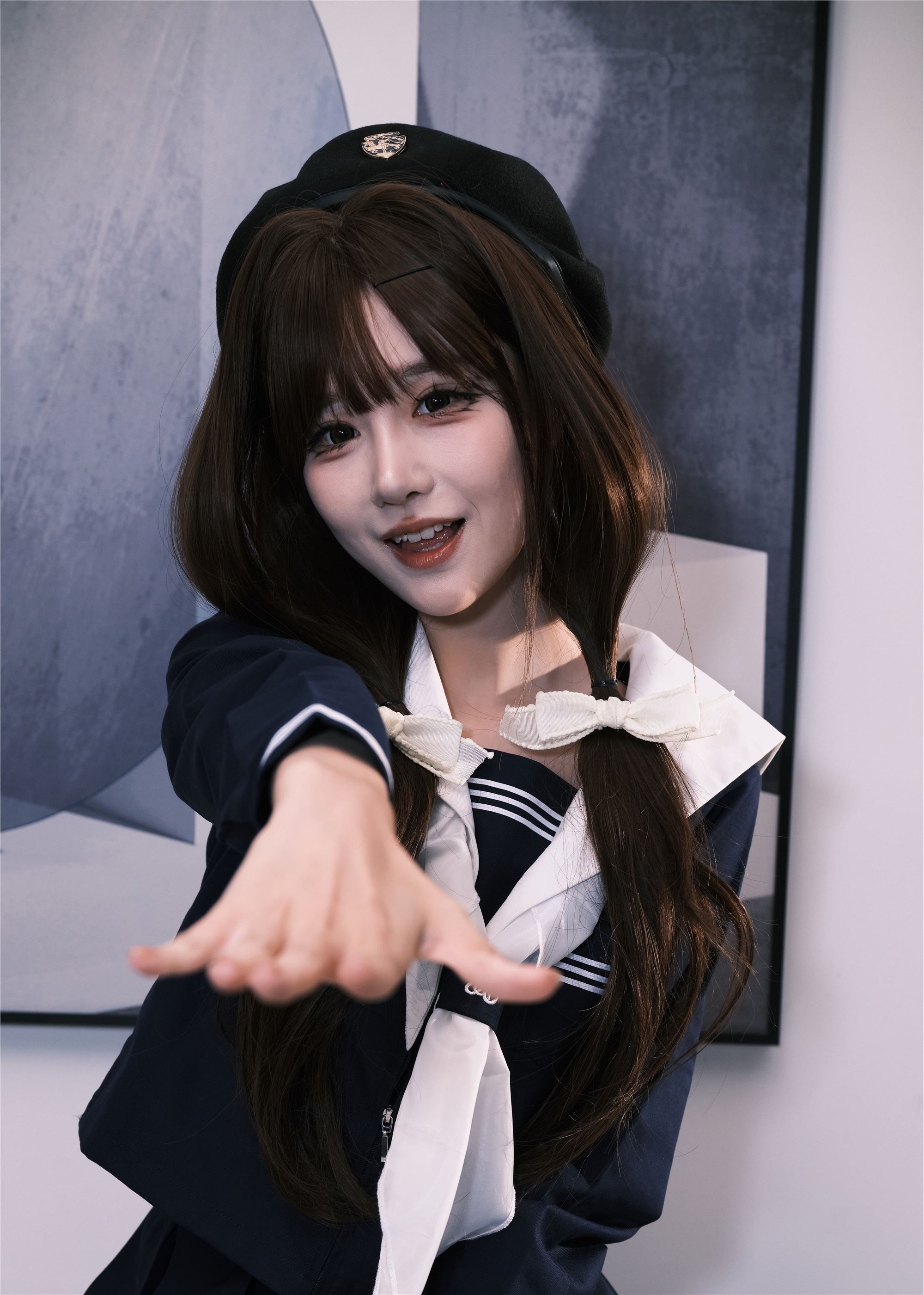 图片[9]-YITUYU艺图语期2025.02.02期女水手的假日期深蓝白丝版期孟程程-套图网