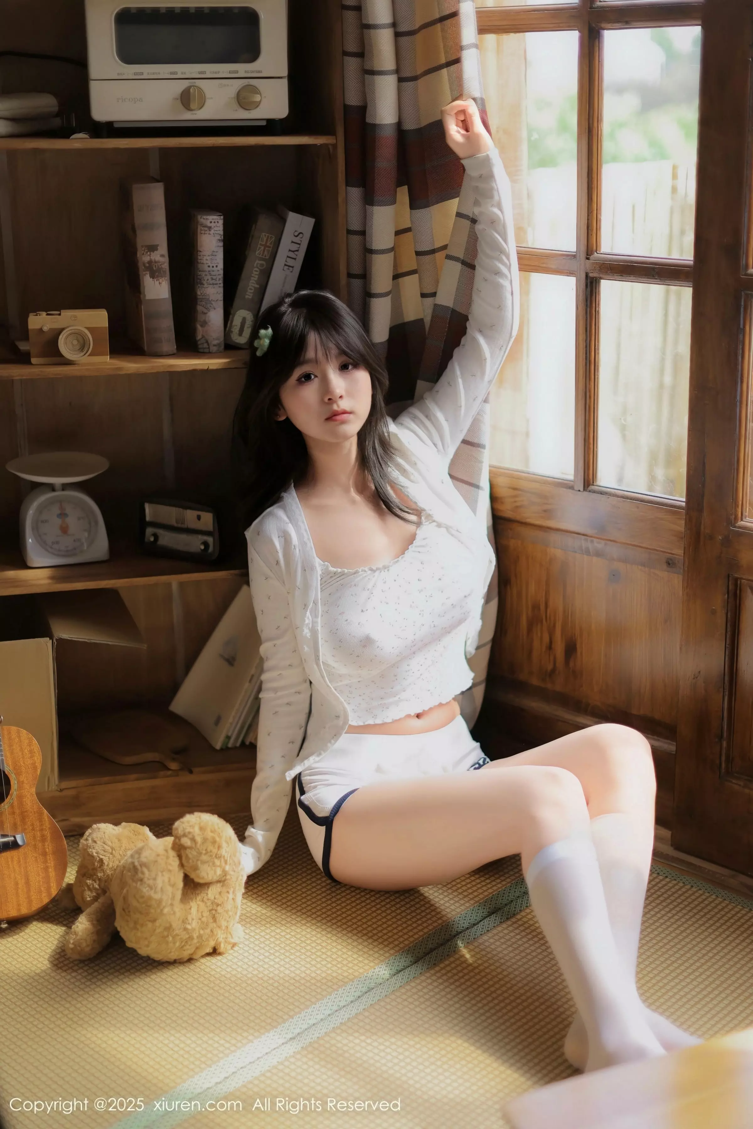   [XiuRen]高清写真图 2025.03.26 No.10073 奶芙乔乔 原木棉吊带第5张图片