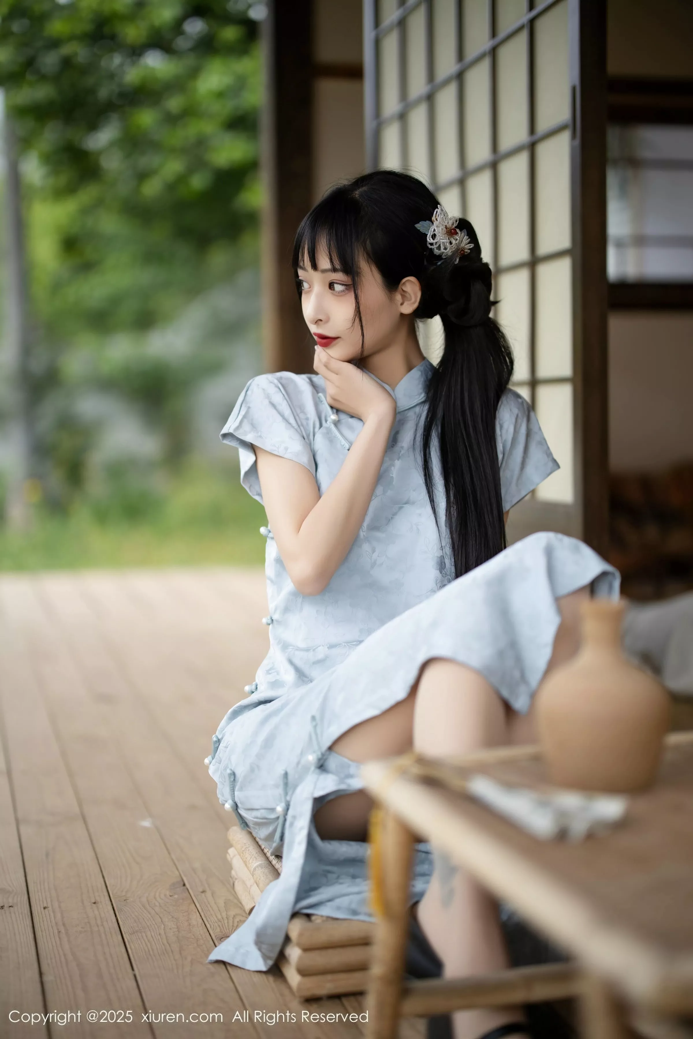   [XiuRen]高清写真图 2025.05.15 No.10278 茂木希子 日式旗袍第2张图片