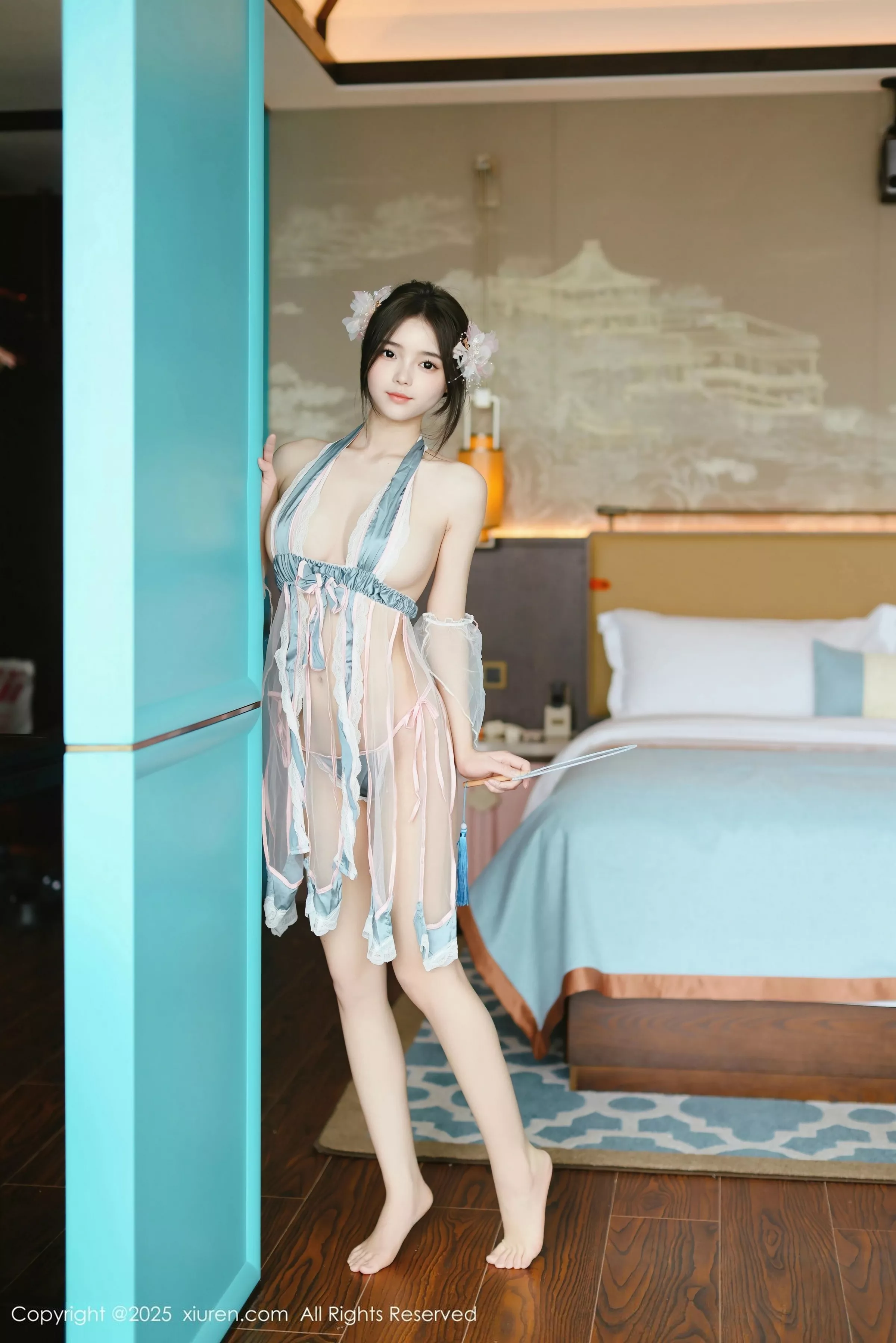   [XiuRen]高清写真图 2025.06.12 No.10401 苏软软 情趣古装第6张图片