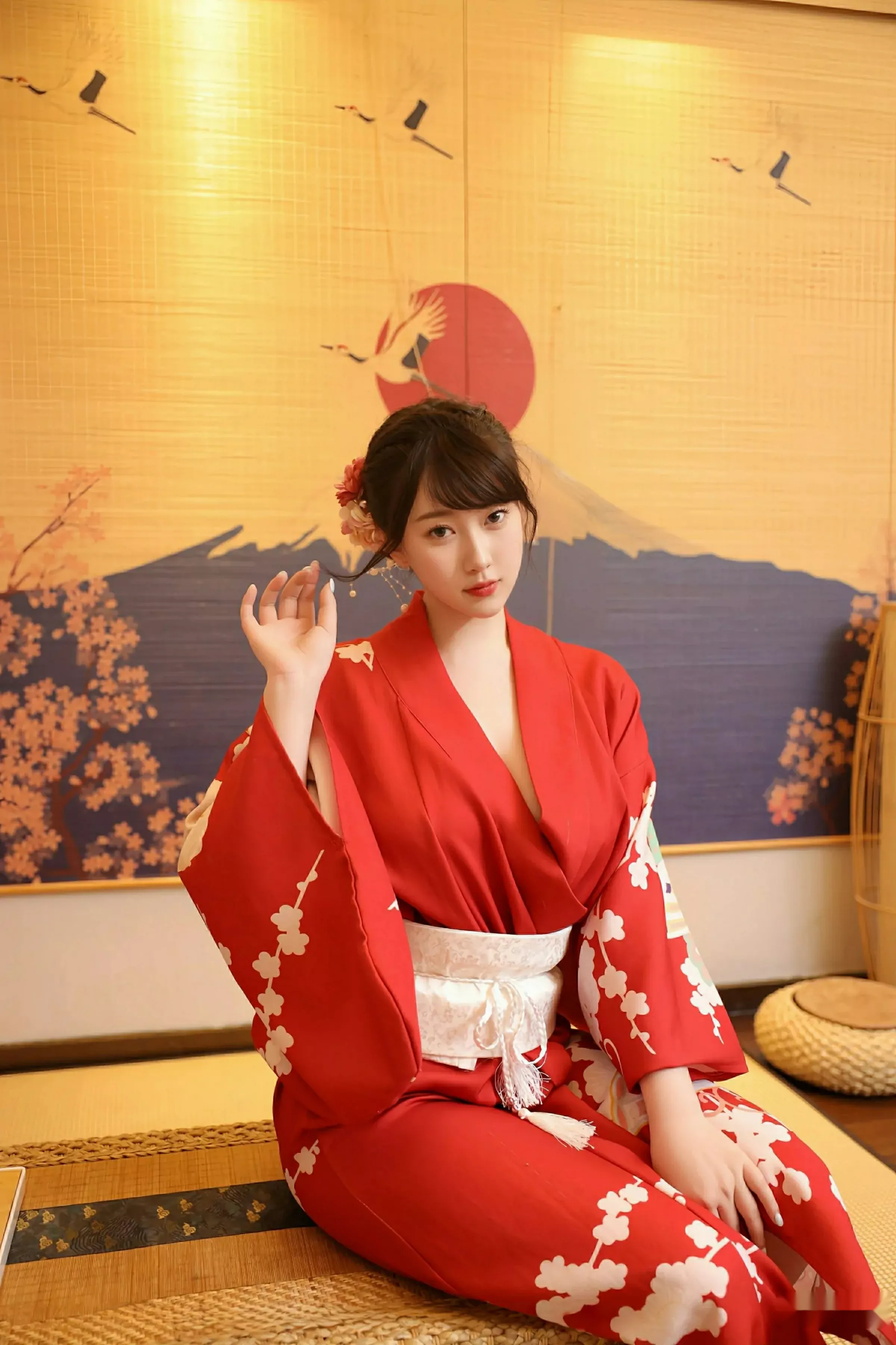   [XiuRen]高清写真图 2025.08.06 No.10624 李沁恩lrene 性感红色第4张图片