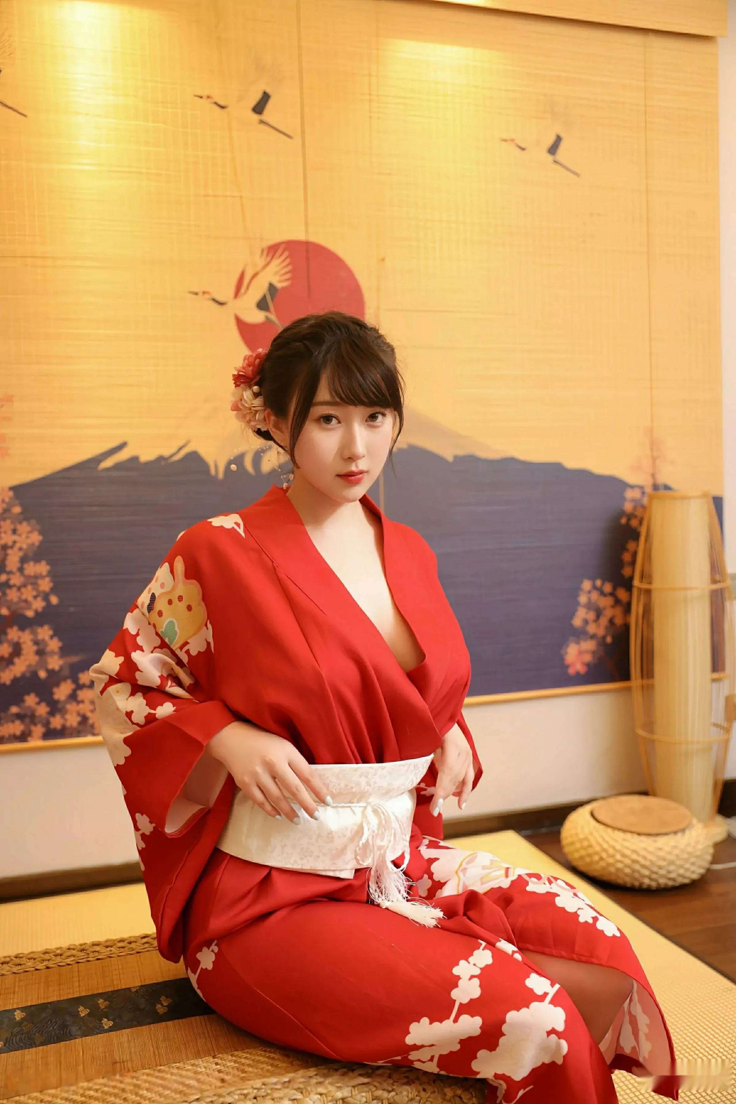   [XiuRen]高清写真图 2025.08.06 No.10624 李沁恩lrene 性感红色第6张图片