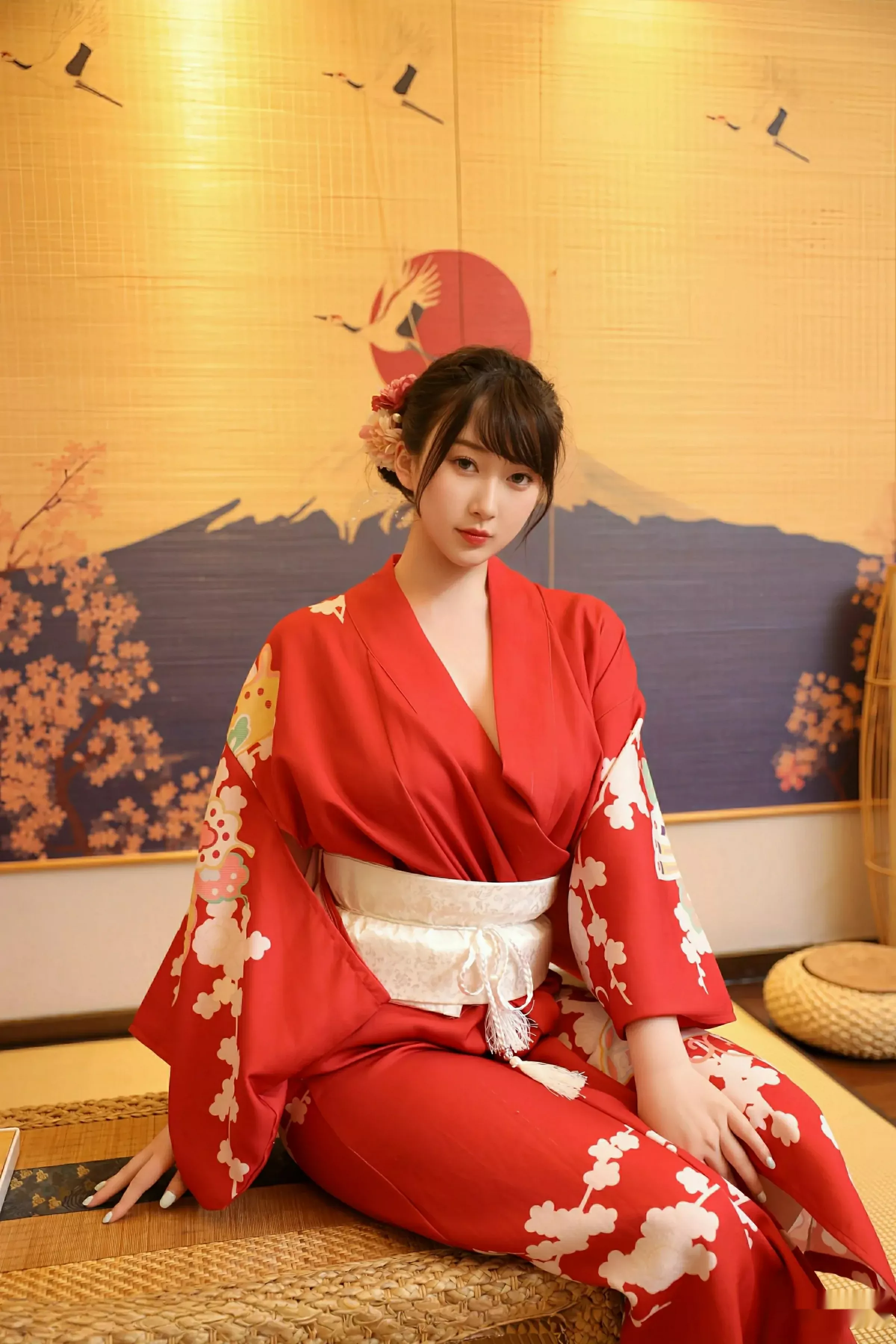   [XiuRen]高清写真图 2025.08.06 No.10624 李沁恩lrene 性感红色第7张图片