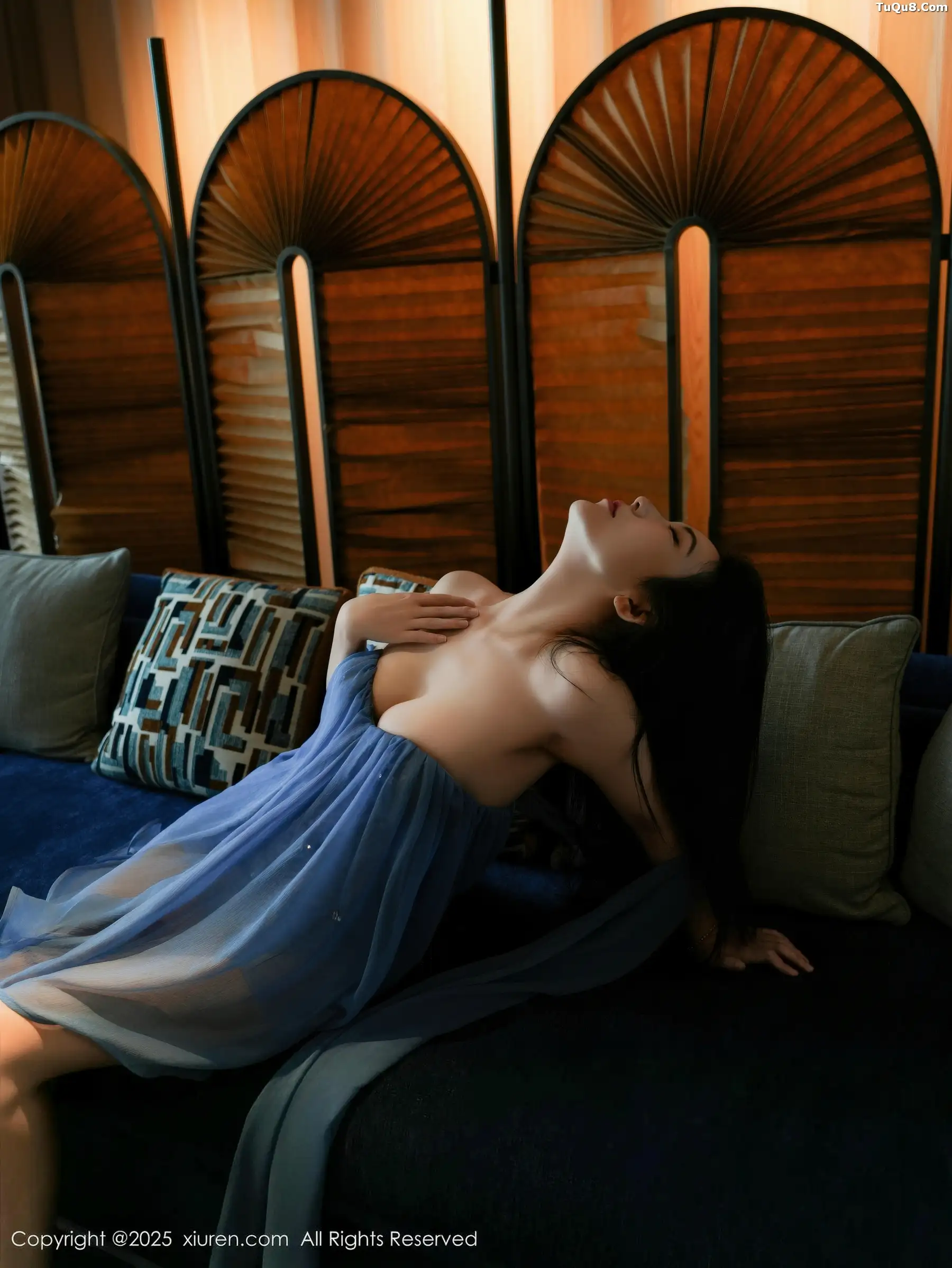   [XiuRen]高清写真图 2025.11.14 No.10988 烧烧小桃 性感长裙第2张图片