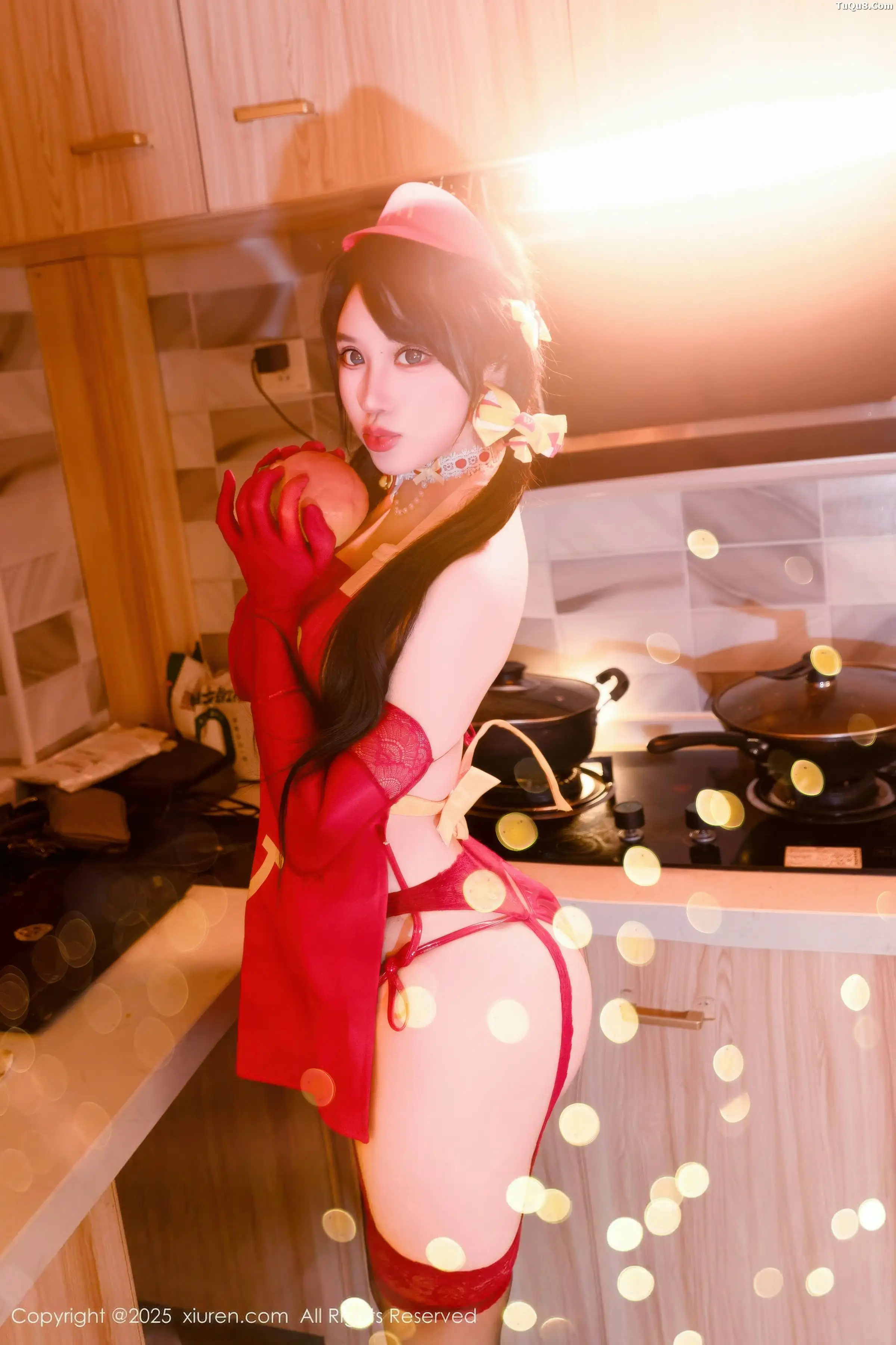 [XiuRen]高清写真图 2025.12.25 No.11154 汐汐爱吃草莓 红色情趣内衣-套图网