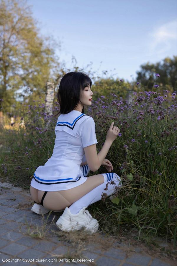 陆萱萱  [XiuRen]高清写真图 2024.12.05 No.9554 陆萱萱 学生套装第3张图片