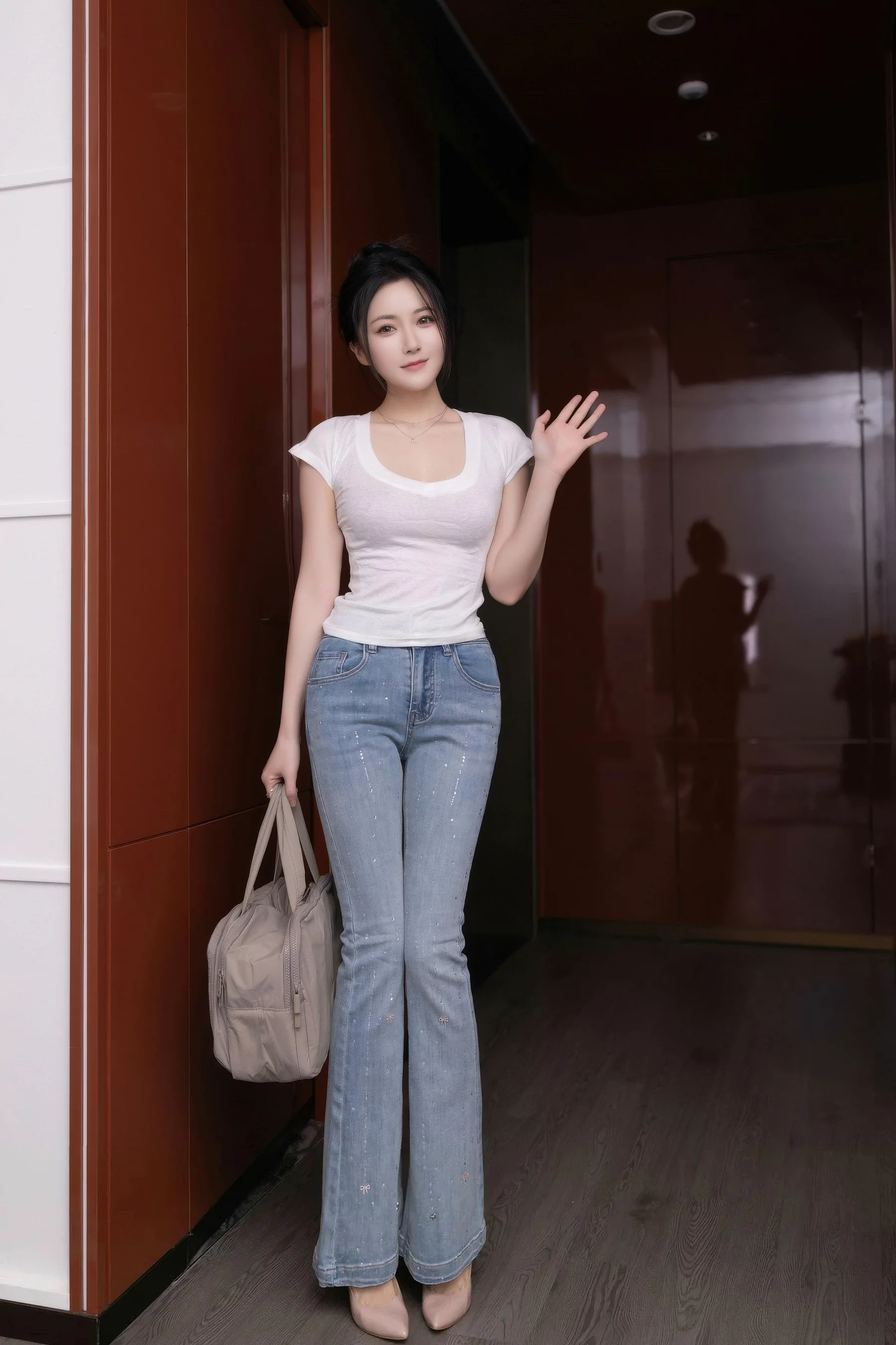 [XiuRen]高清写真图 2025.10.11 No.10858 鱼子酱Fish 暖灰色蕾丝-套图网