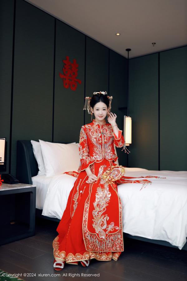 [XiuRen]高清写真图 2024.08.05 No.8972 唐安琪 性感新娘装-秀人网