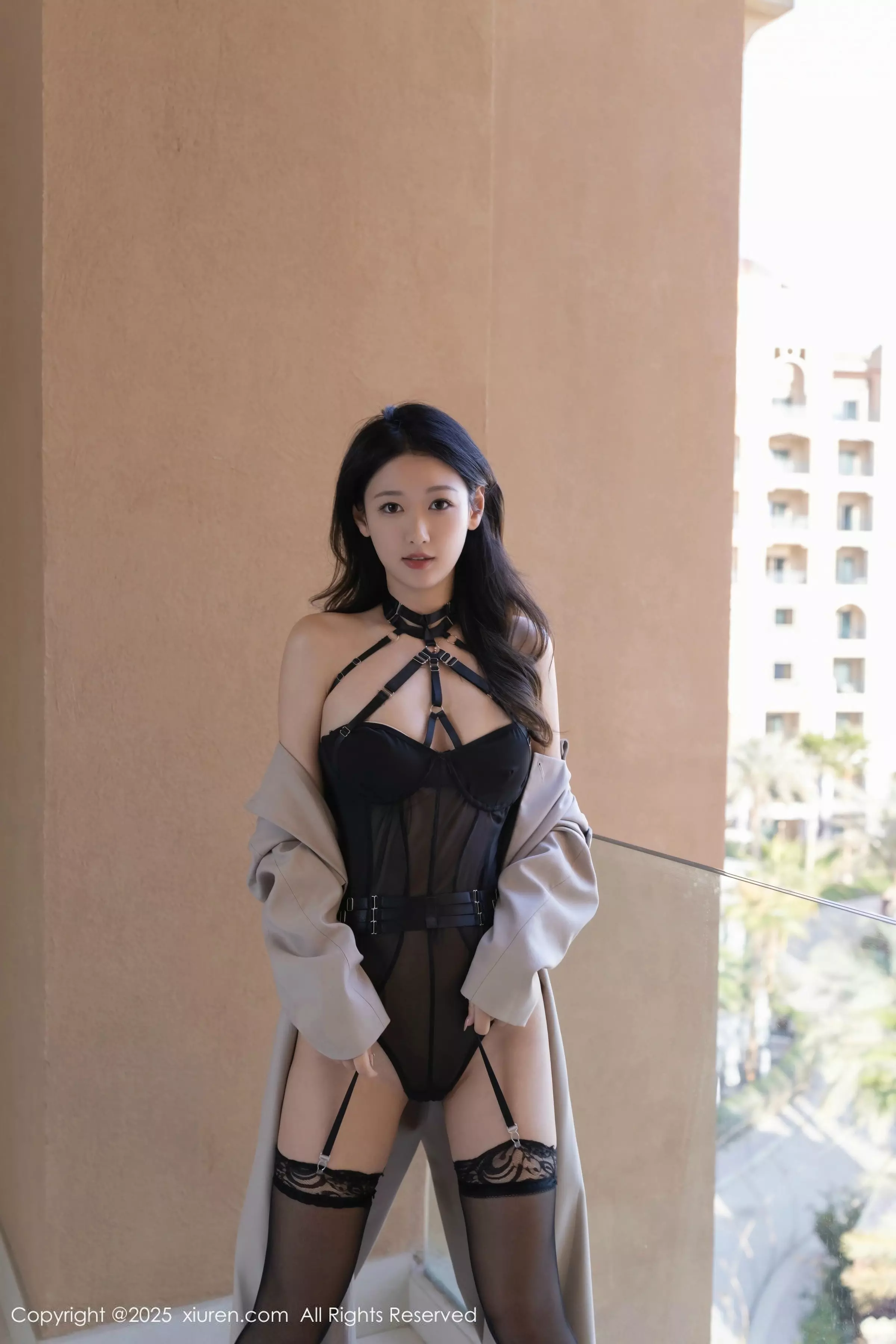 唐安琪  [XiuRen]高清写真图 2025.03.31 No.10093 唐安琪 魅惑黑丝第6张图片